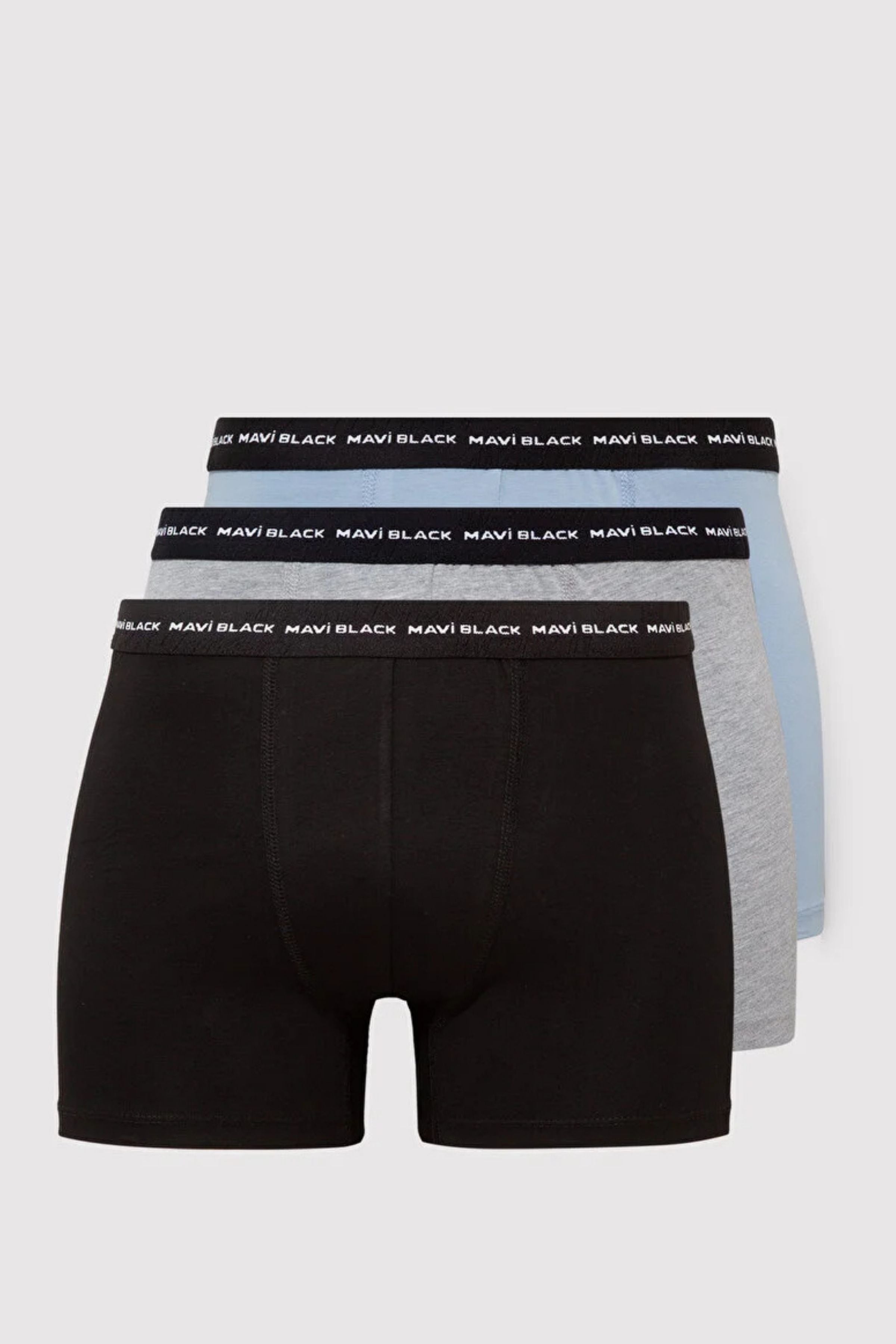 Mavi 3Lü Paket Siyah Erkek Boxer M0911987-900