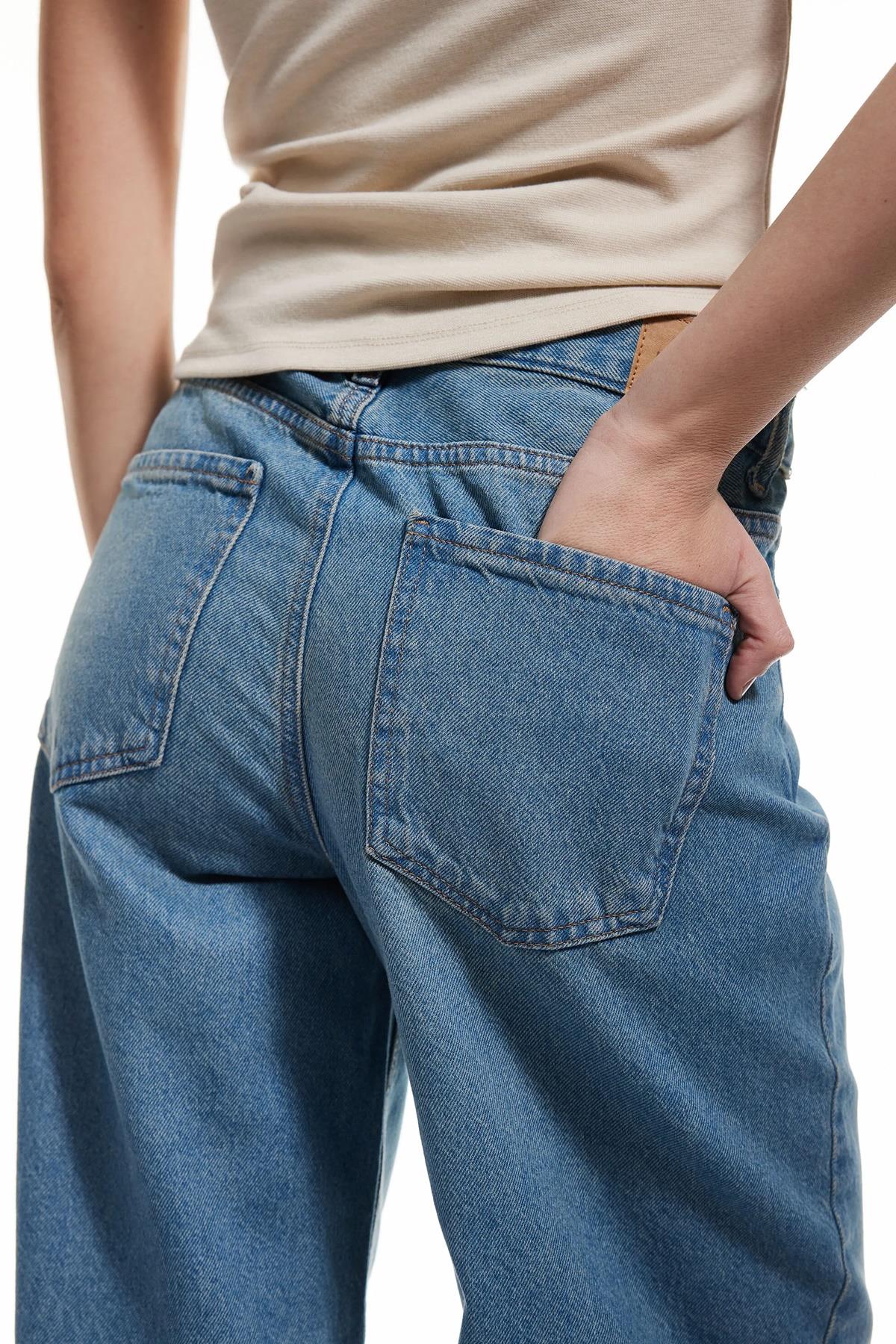 Koton Kadın Jean Pantolon 5Sal40053Mdgct