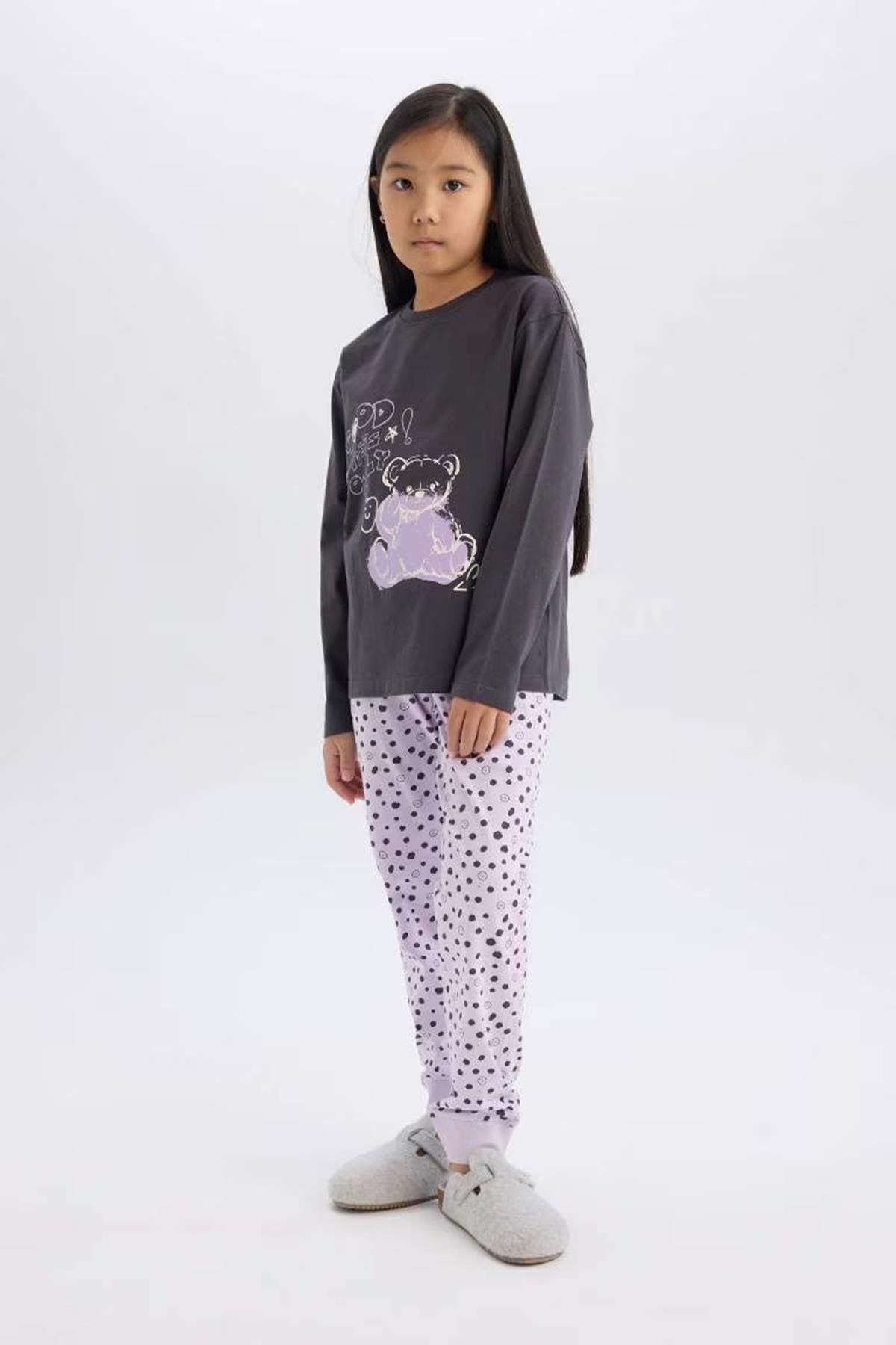 Defacto Kız Çocuk Pijama Takımı E0532A8Tra
