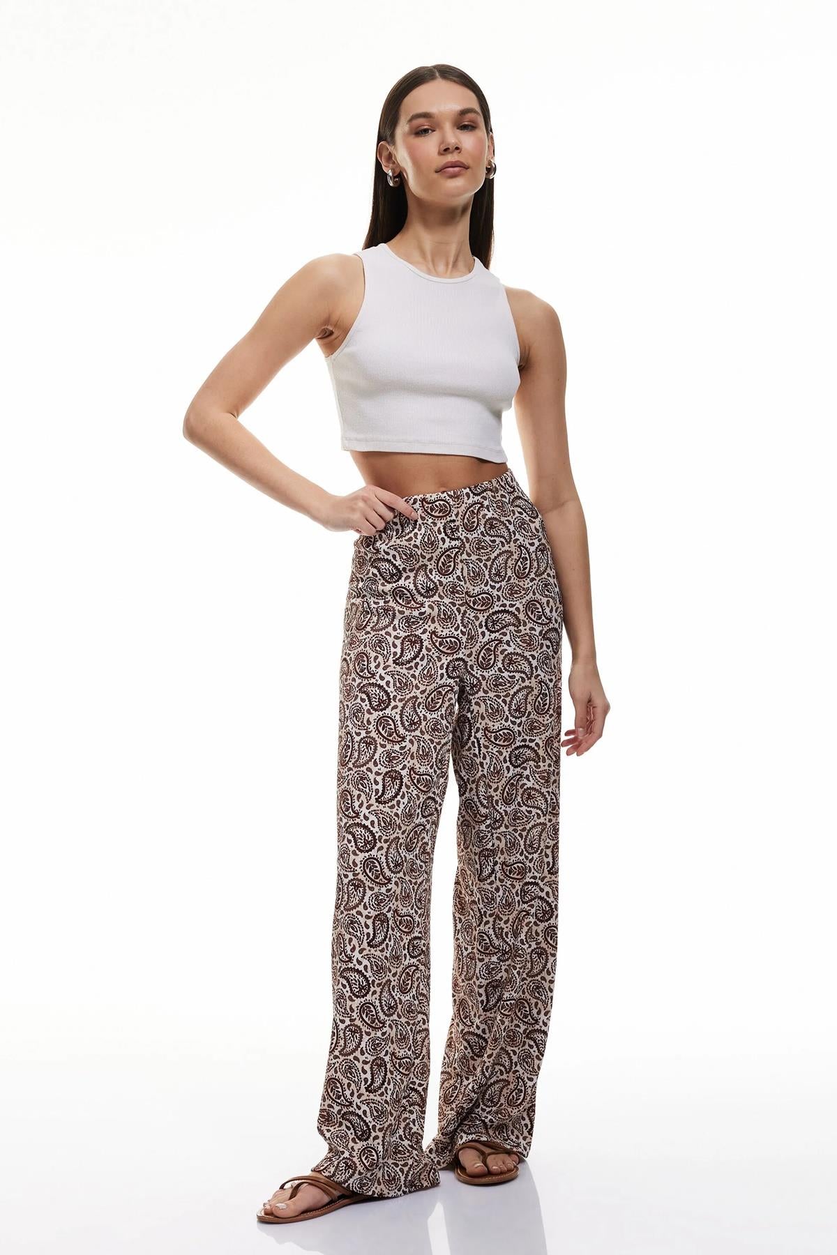 Koton Kadın Pantolon 5Sal40021Ik5D0