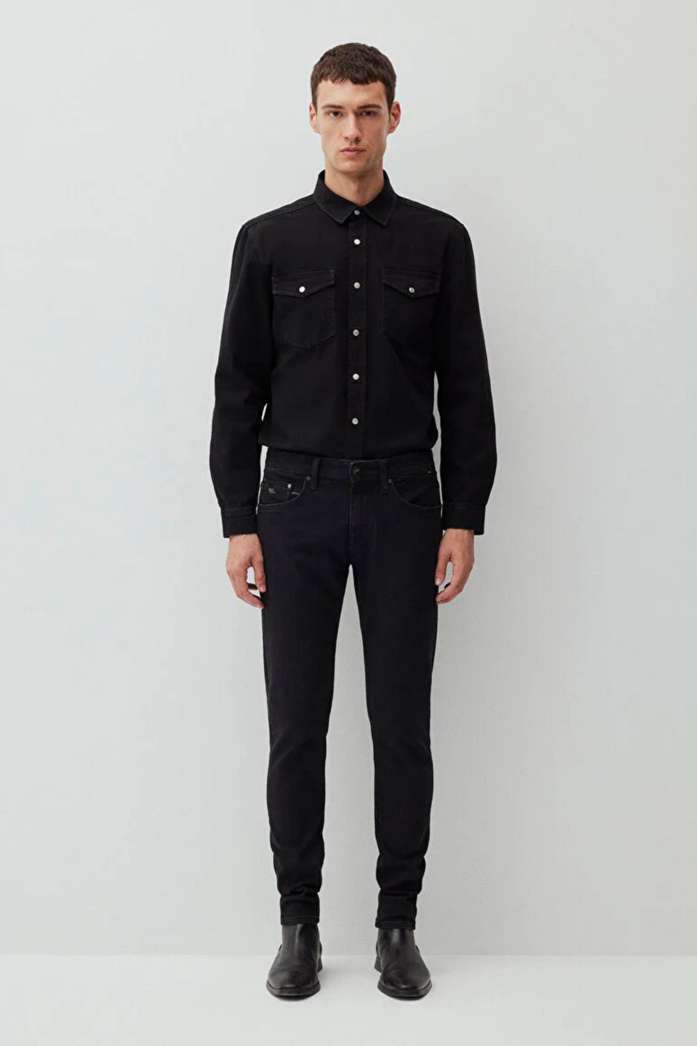 Mavi James Deep Smoke Lux Black Erkek Jean Pantolon M0042487-87866