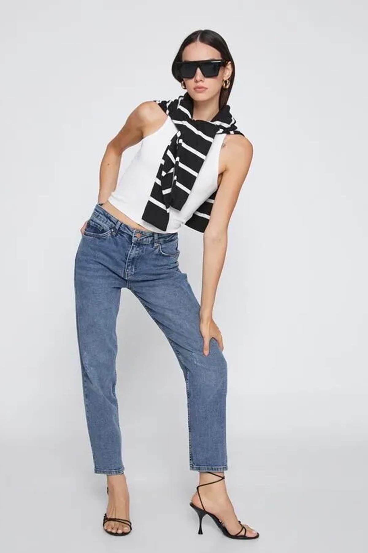 Koton Kadın Jean Pantolon 24776