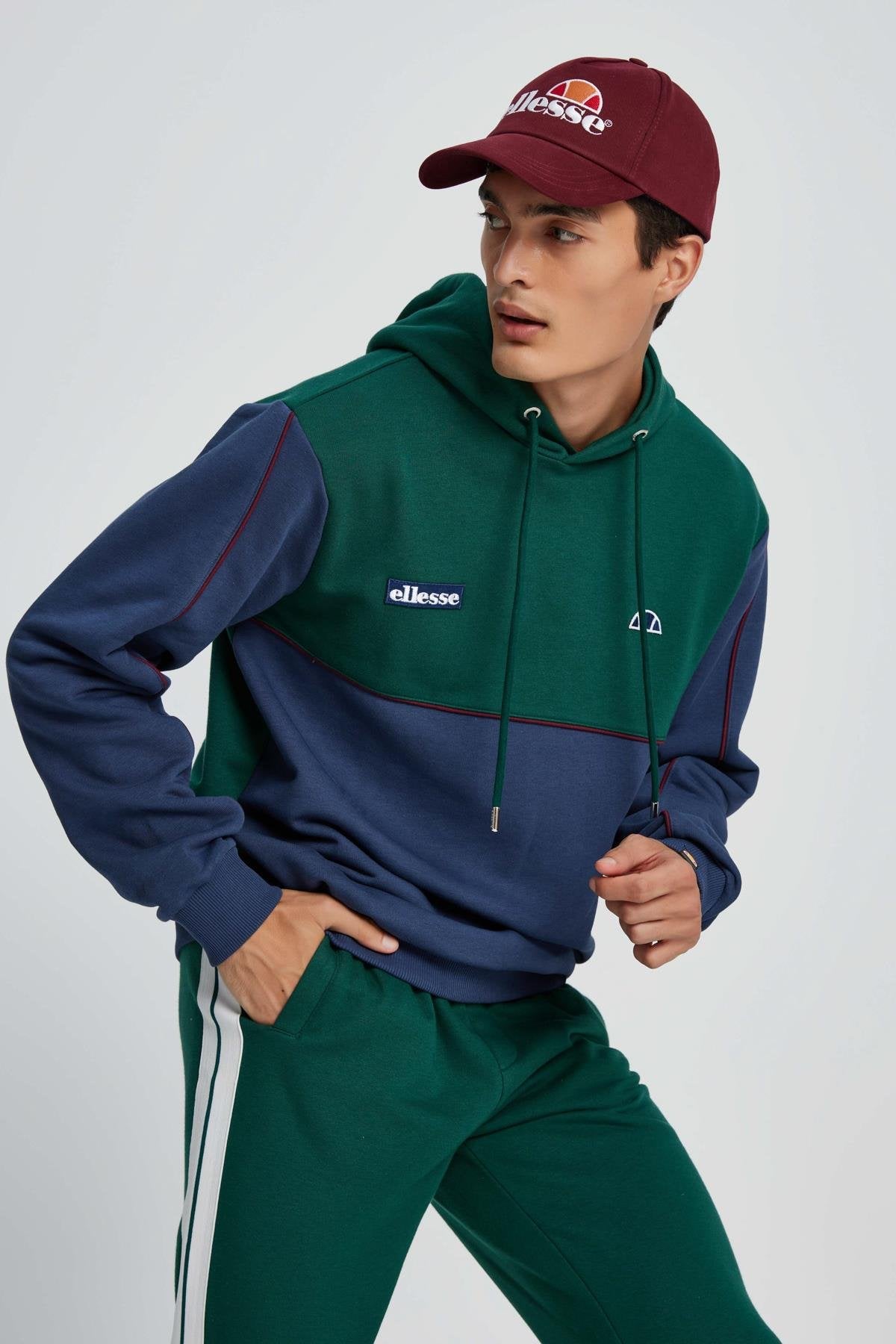 Ellesse Erkek Kapüşonlu Sweatshirt EM055-NV