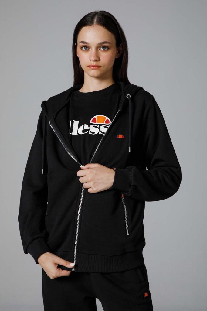 Ellesse Fermuarlı Kapüşonlu Kadın Sweat EF171-BK