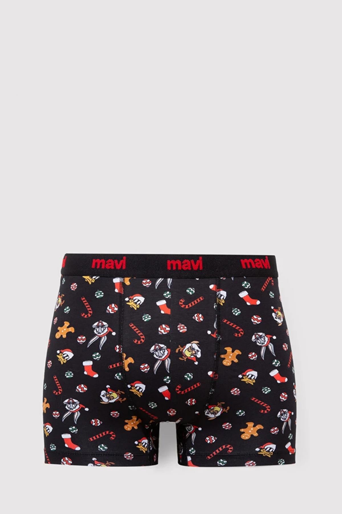 Mavi Siyah Erkek Boxer M0912137-9