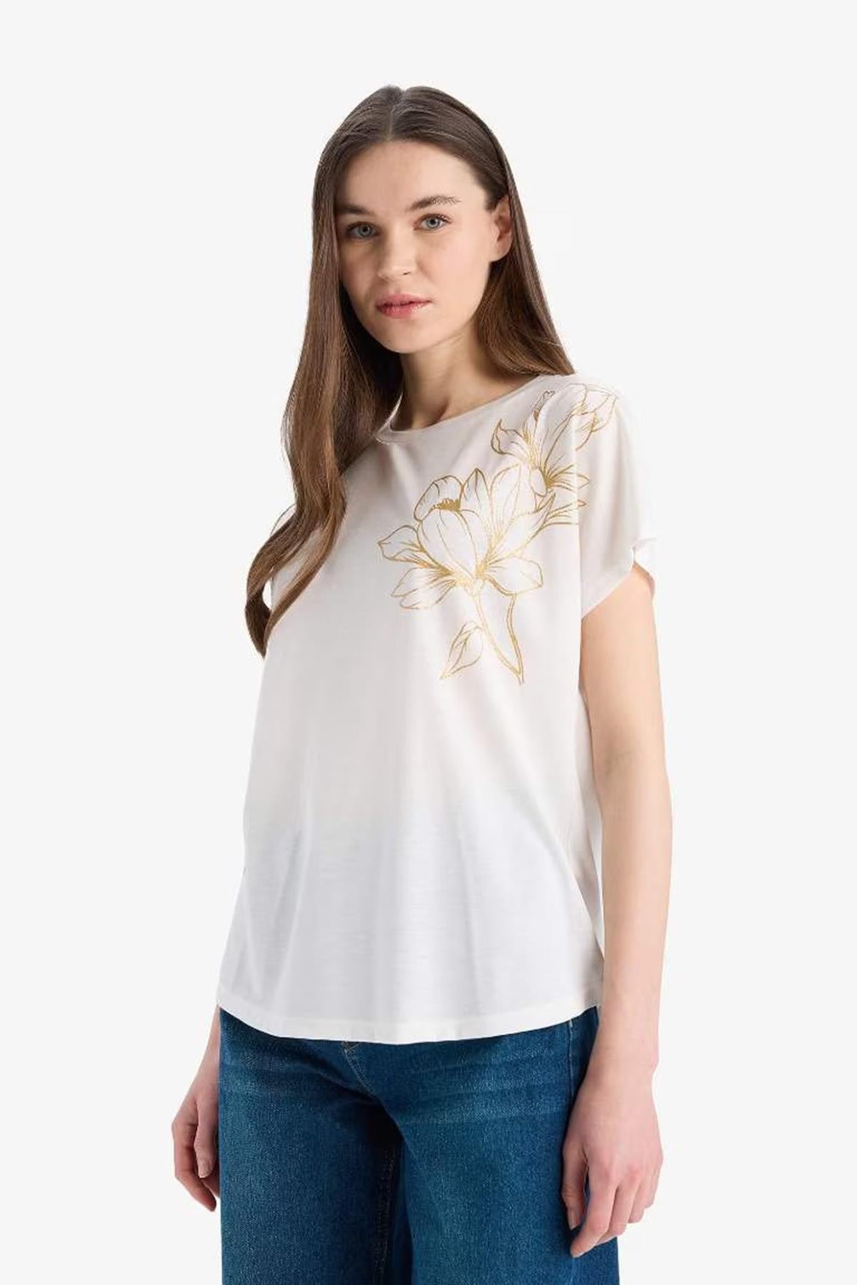 Defacto Kadın Tişört E9892Axdfa