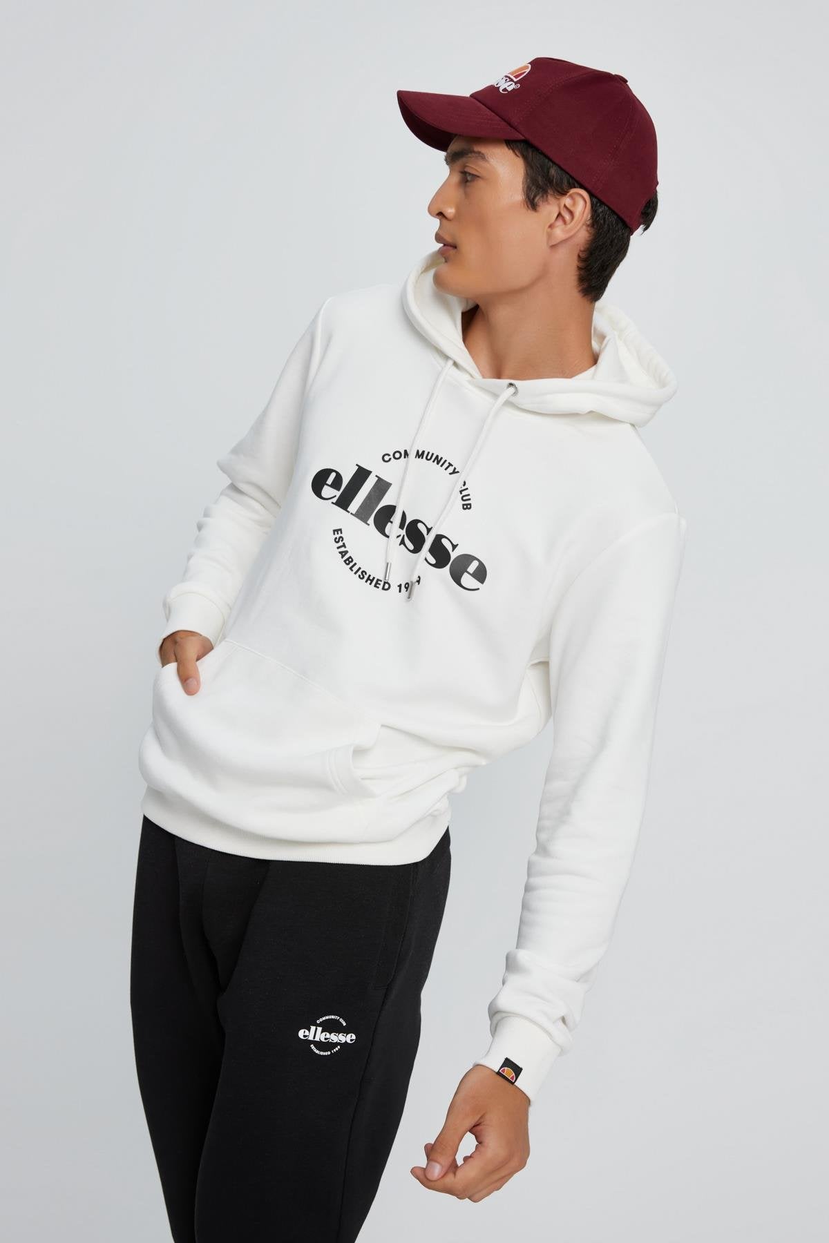 Ellesse Erkek Kapüşonlu Sweatshirt EM050-BG