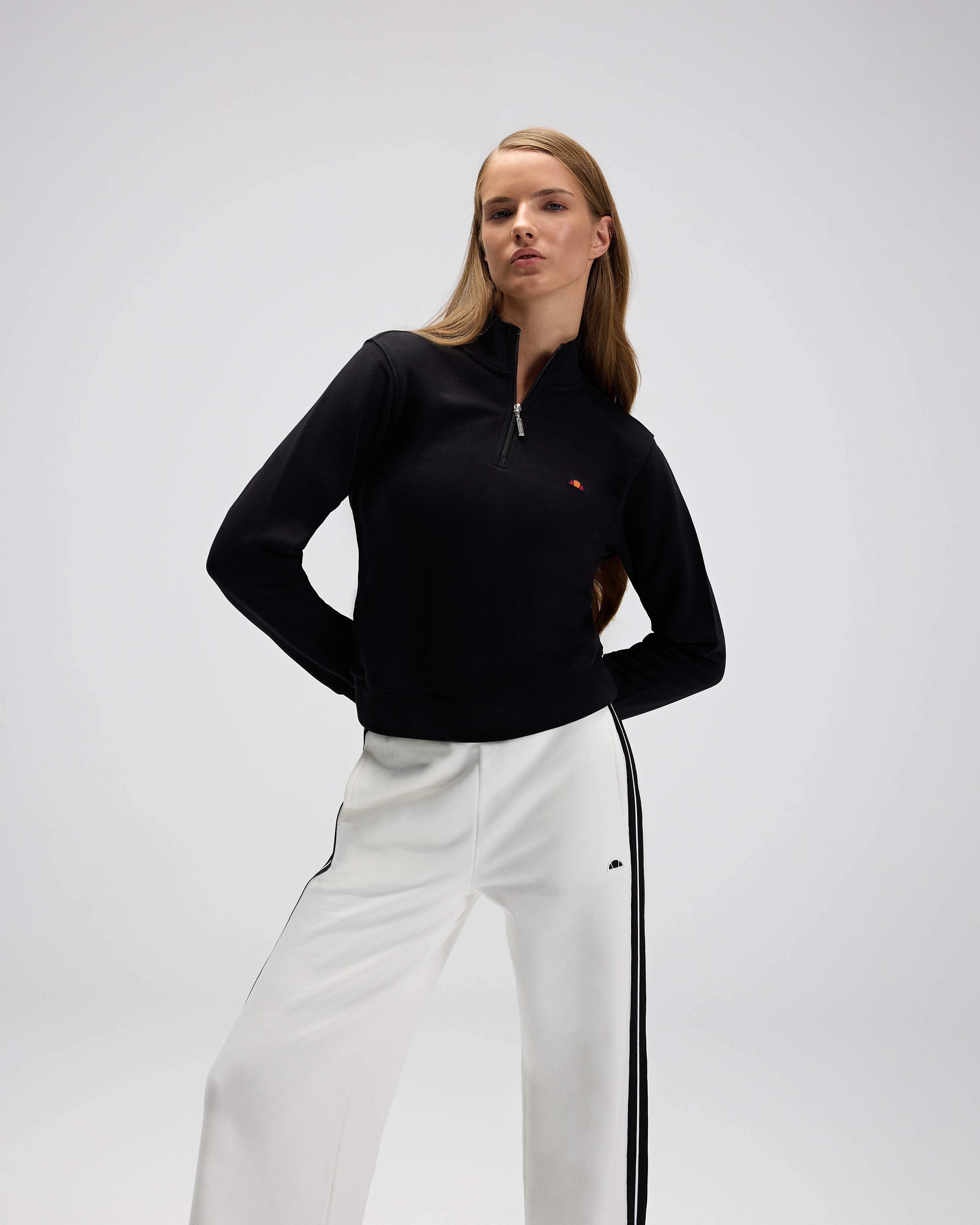 Ellesse Kadın Yarım Fermuarlı Sweat Ef557-Bk