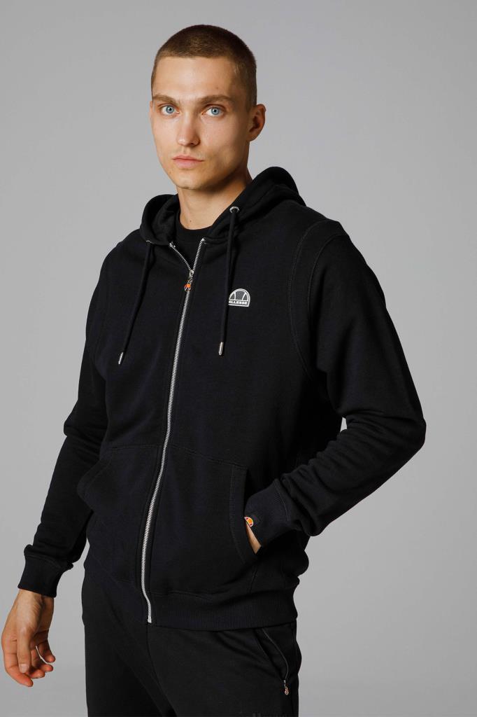 Ellesse Fermuarlı Kapüşonlu Erkek Sweat EM281-BK
