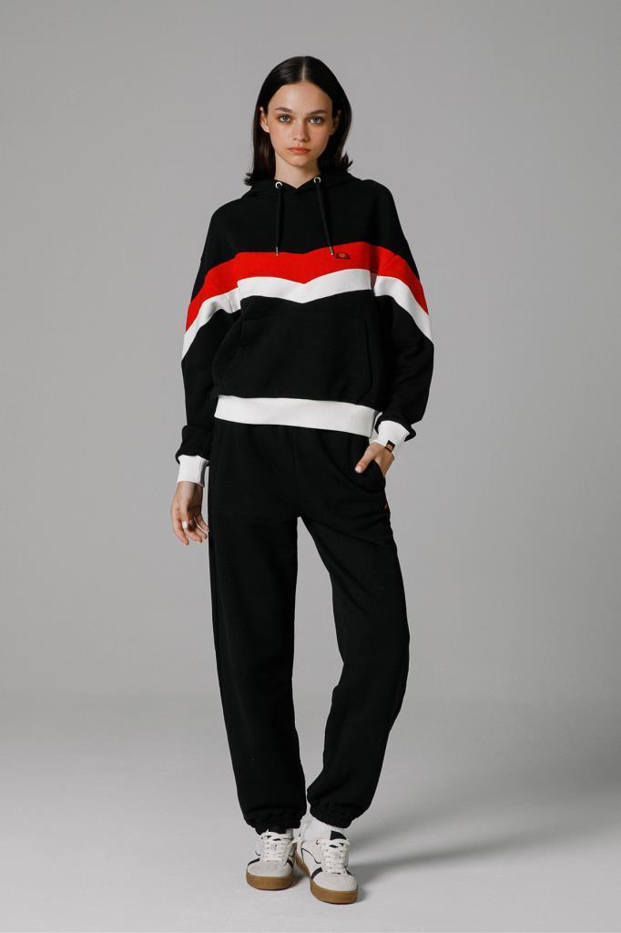 Ellesse Crop Kapüşonlu Kadın Sweat EF178-BK
