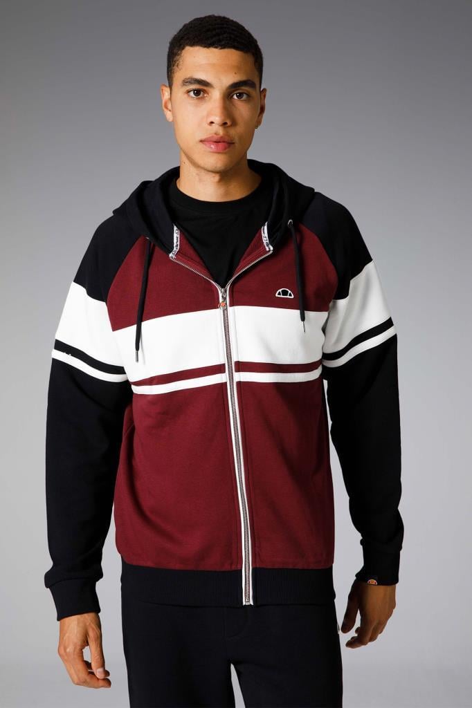 Ellesse Fermuarlı Kapüşonlu Erkek Sweat EM309-BRD