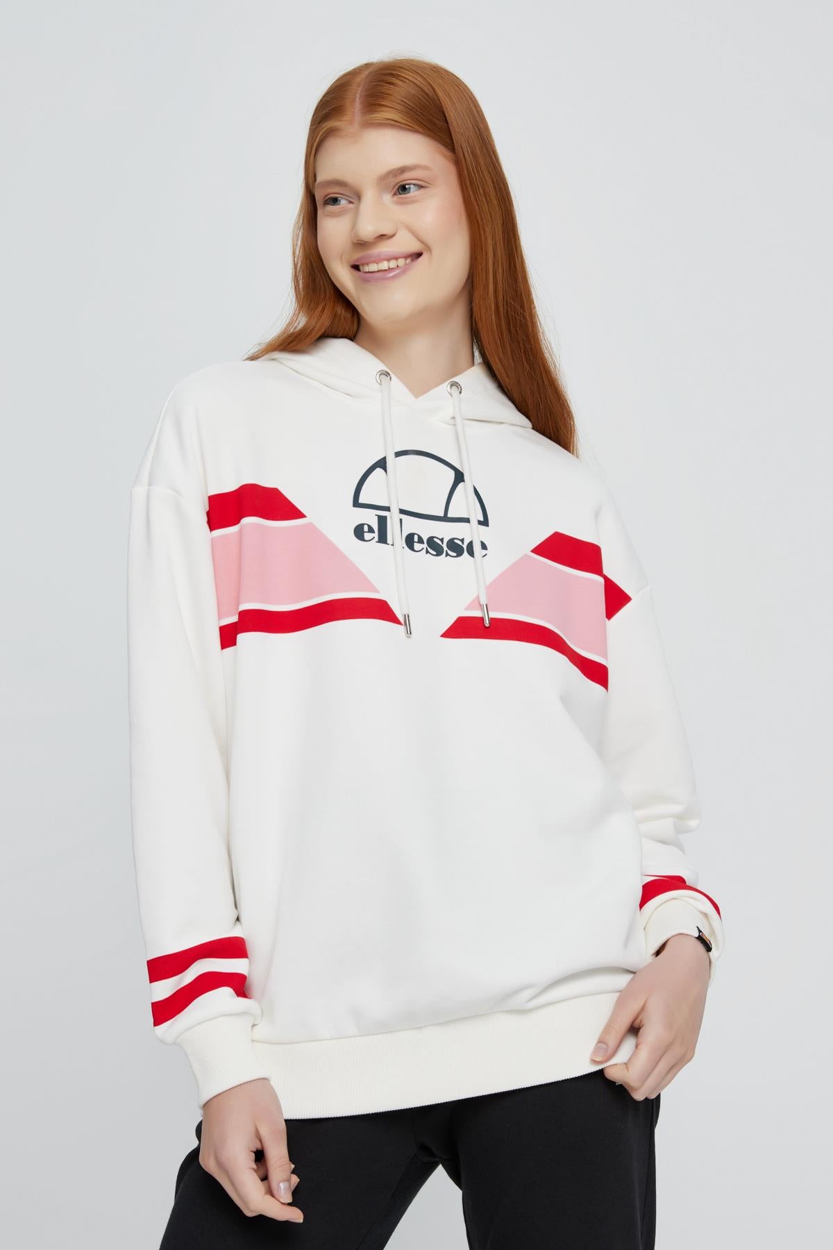 Ellesse Kadın Kapüşonlu Sweatshirt EF067-ECR