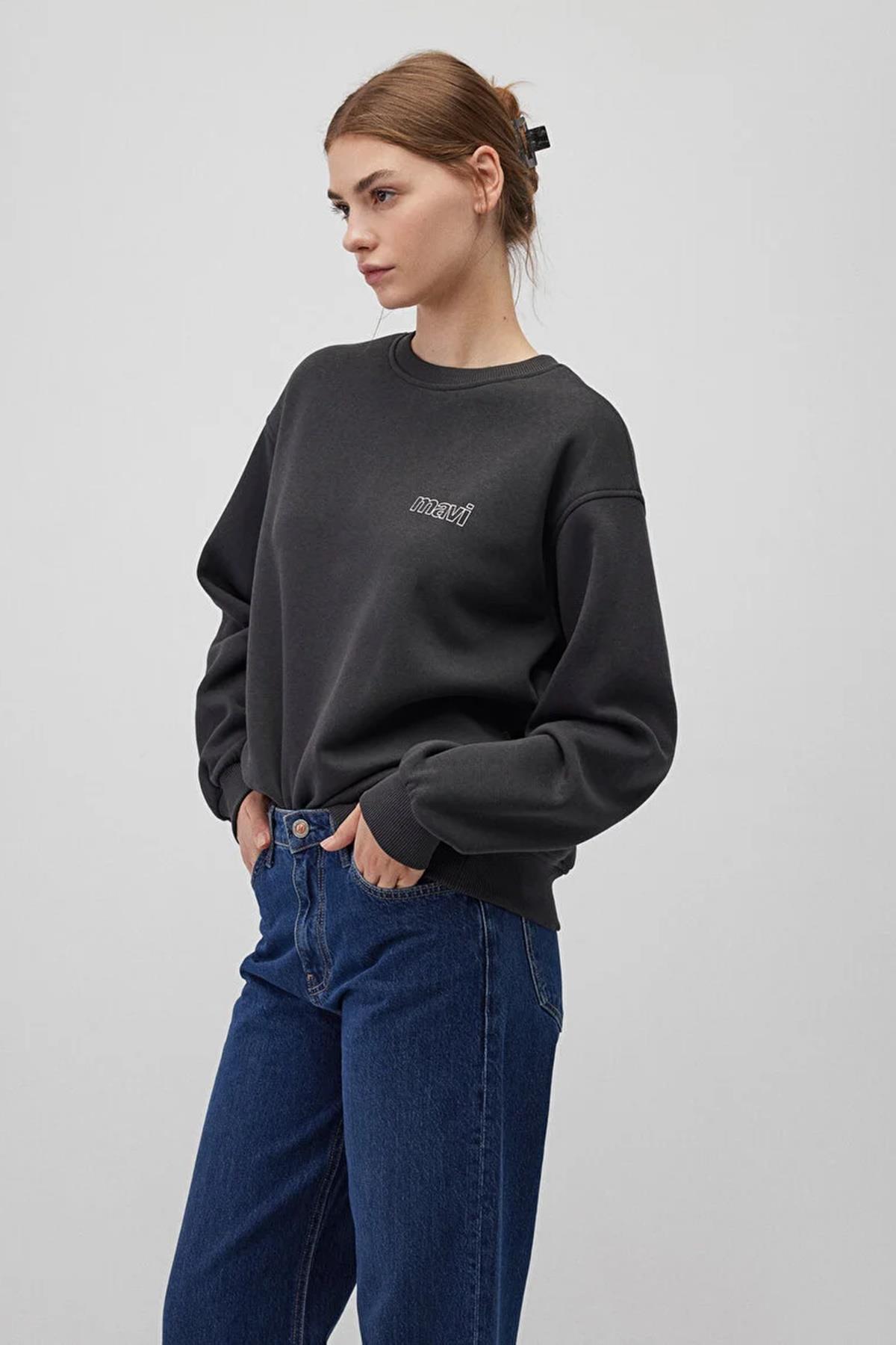 Mavi Uzun Kol Kadın Sweat M1611656-8Ka