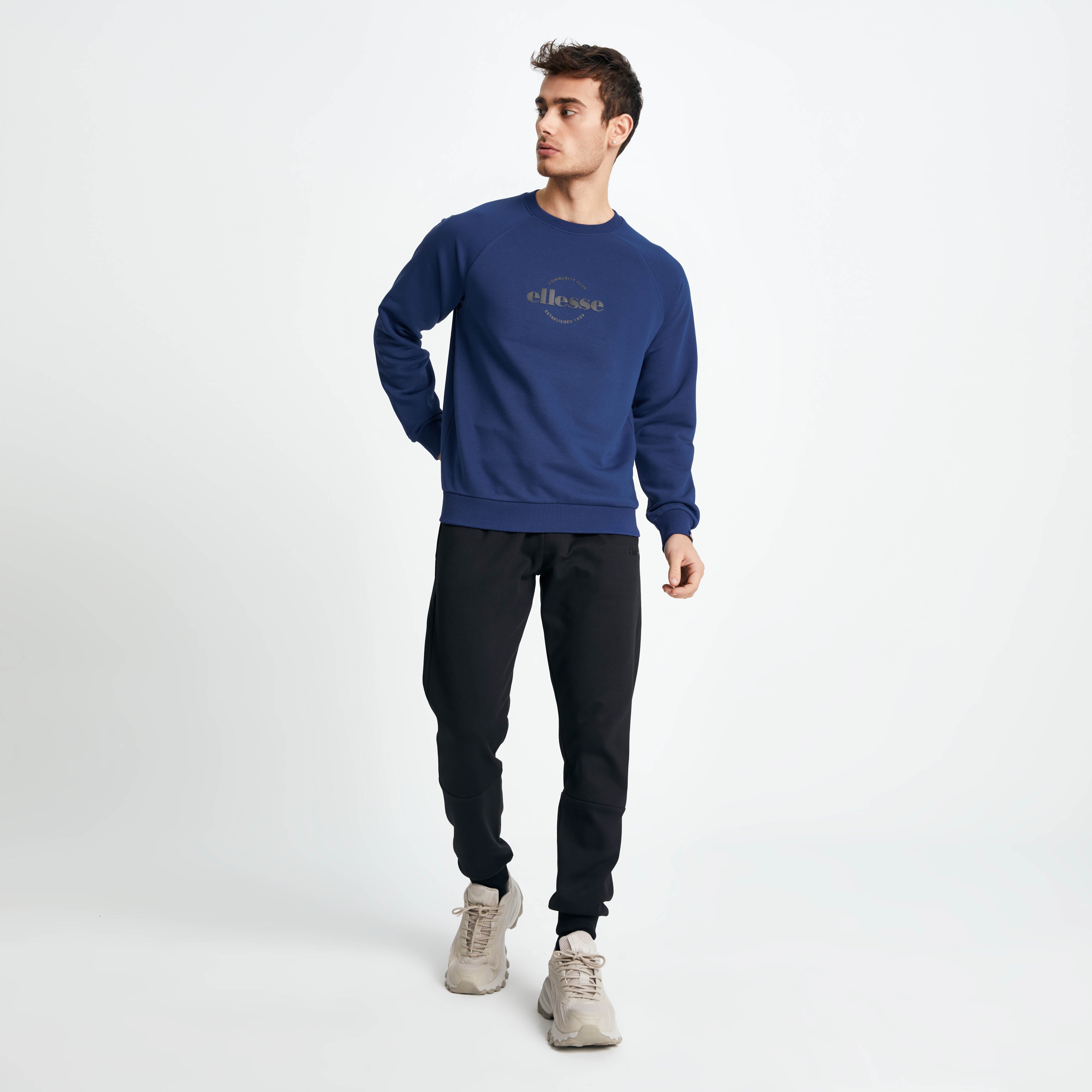 Ellesse Erkek Sweatshırt Em164-Nv