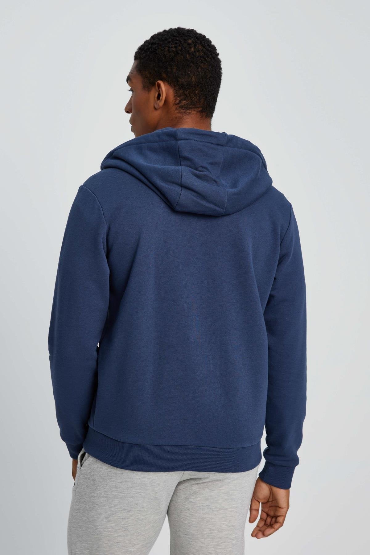 Ellesse Erkek Fermuarlı Sweat EM049-NV