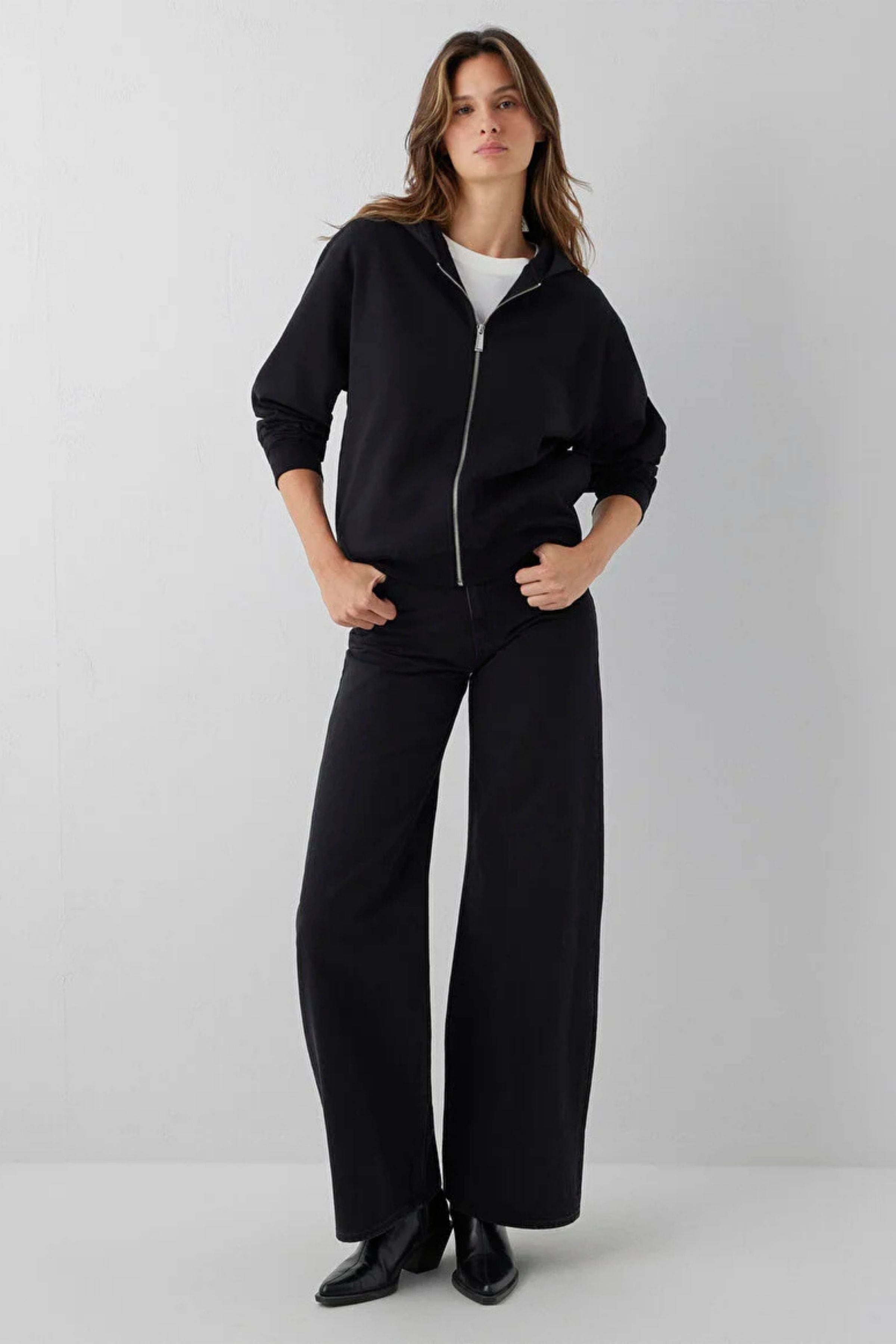 Mavi Fermuarlı Kadın Sweat M1s10569
