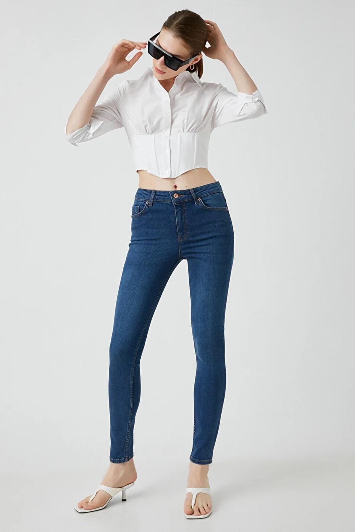 Koton Kadın Jean Pantolon 22247