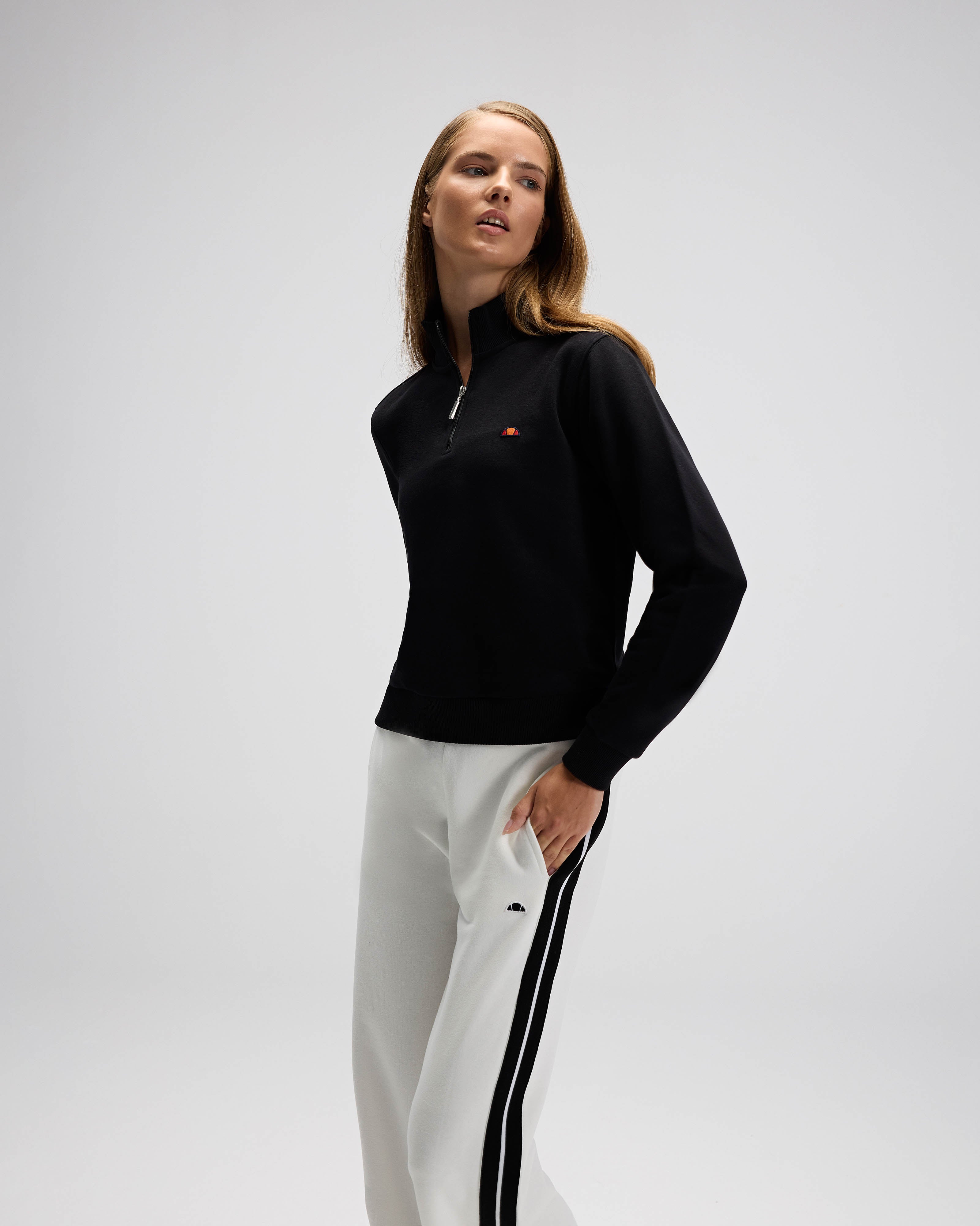 Ellesse Kadın Yarım Fermuarlı Sweat Ef557-Bk