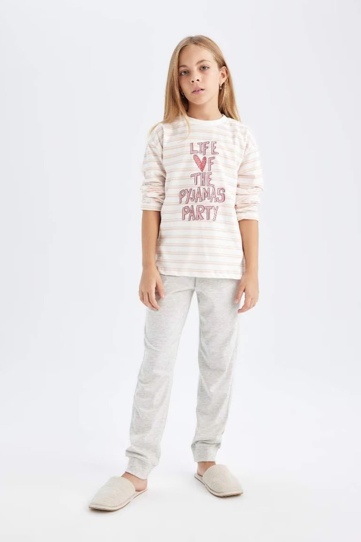 Defacto Kız Çocuk Pijama Takımı D3740A8Tra