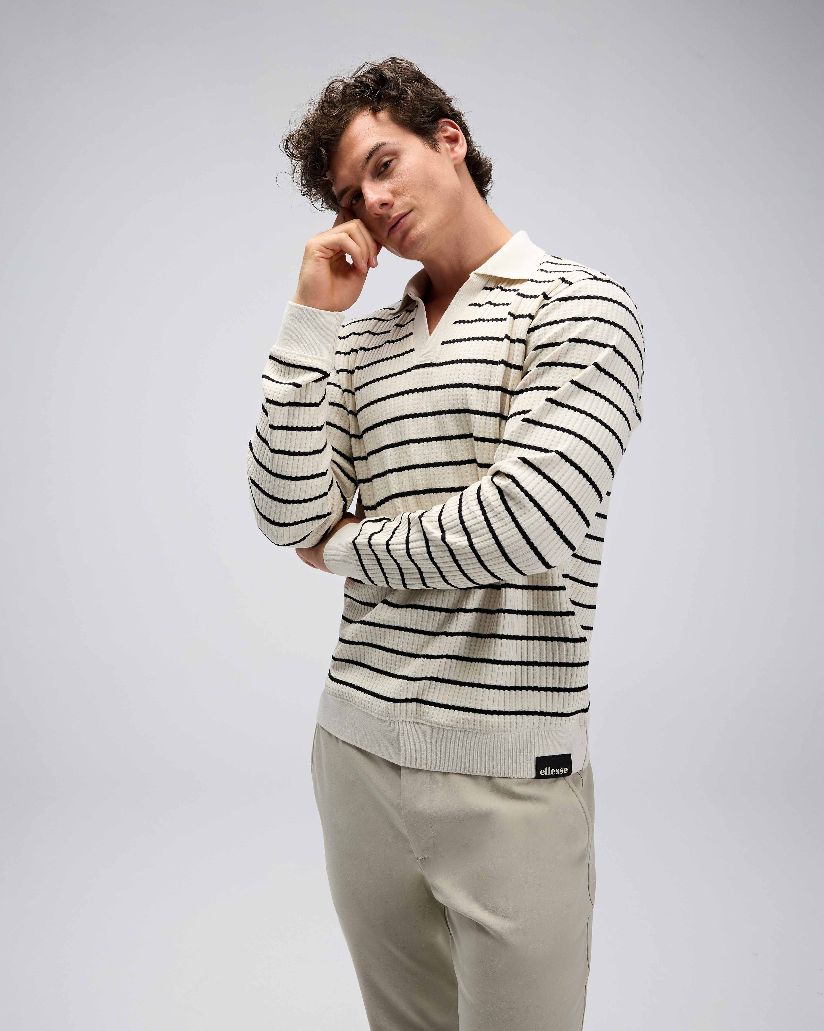Ellesse Erkek Polo Sweatshirt Em594-Bg
