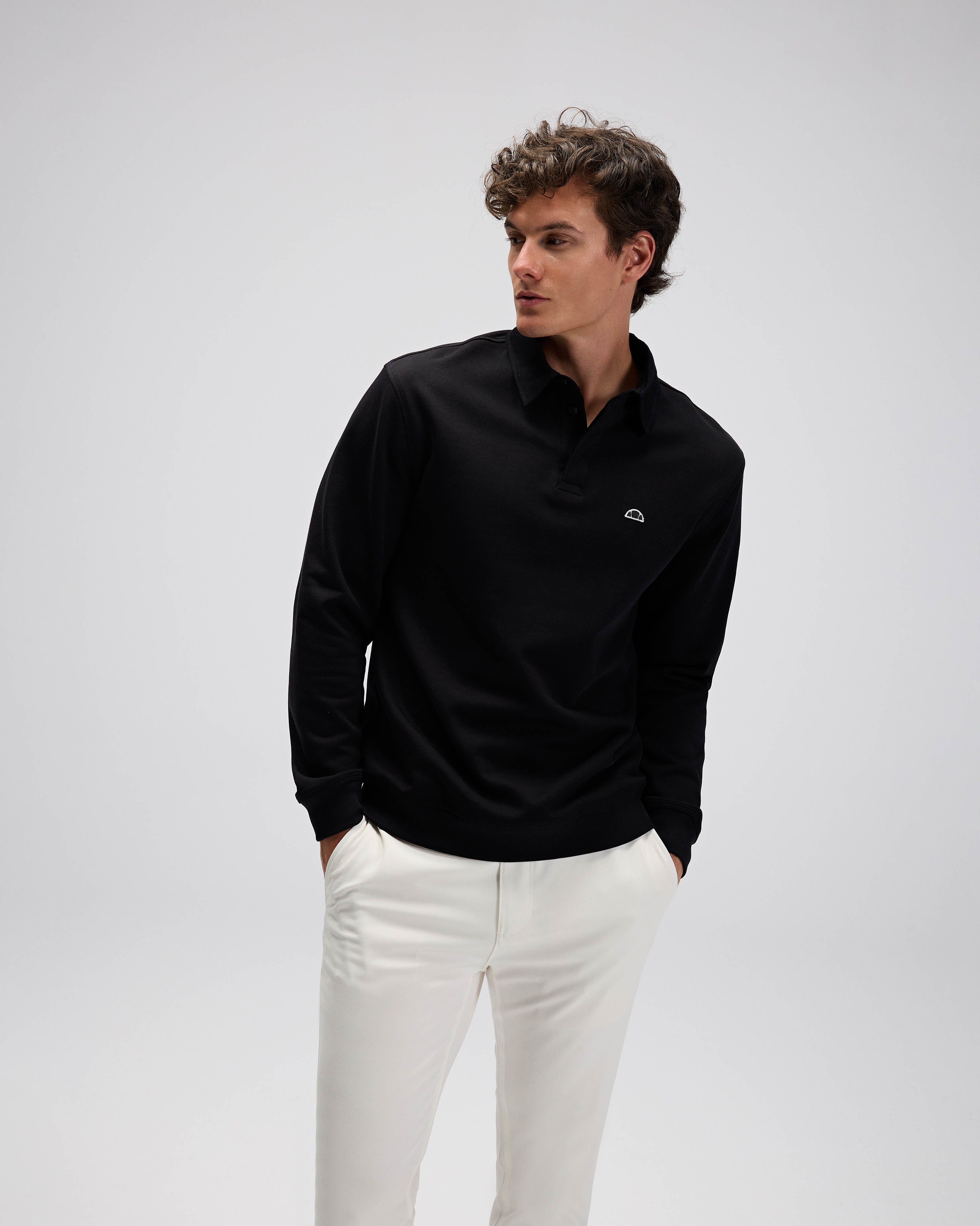 Ellesse Erkek Polo Sweatshirt Em633-Bk