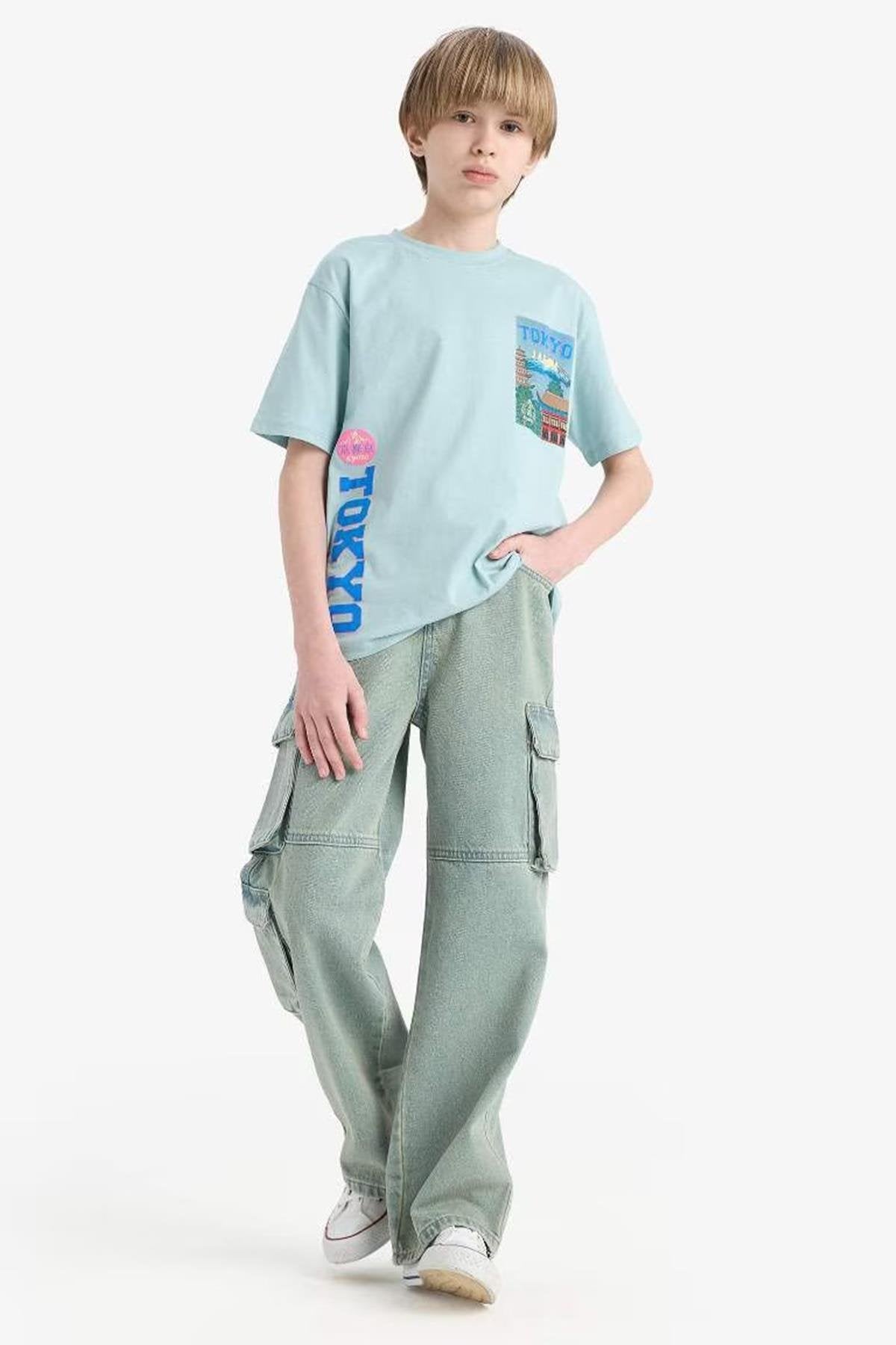 Defacto Erkek Çocuk Jean Pantolon D7088A8Tra