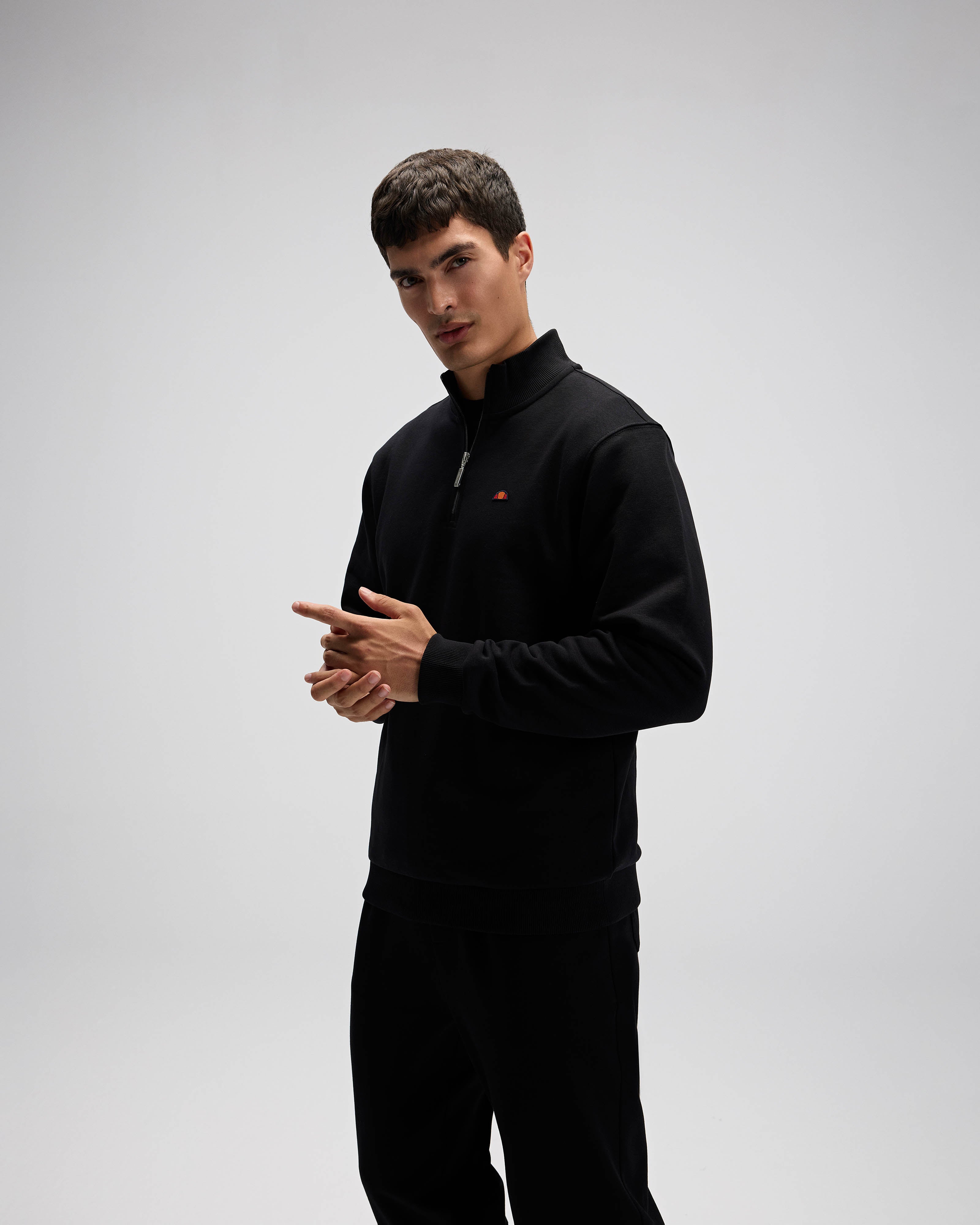 Ellesse Erkek Yarım Fermuarlı Sweat Em580-Bk