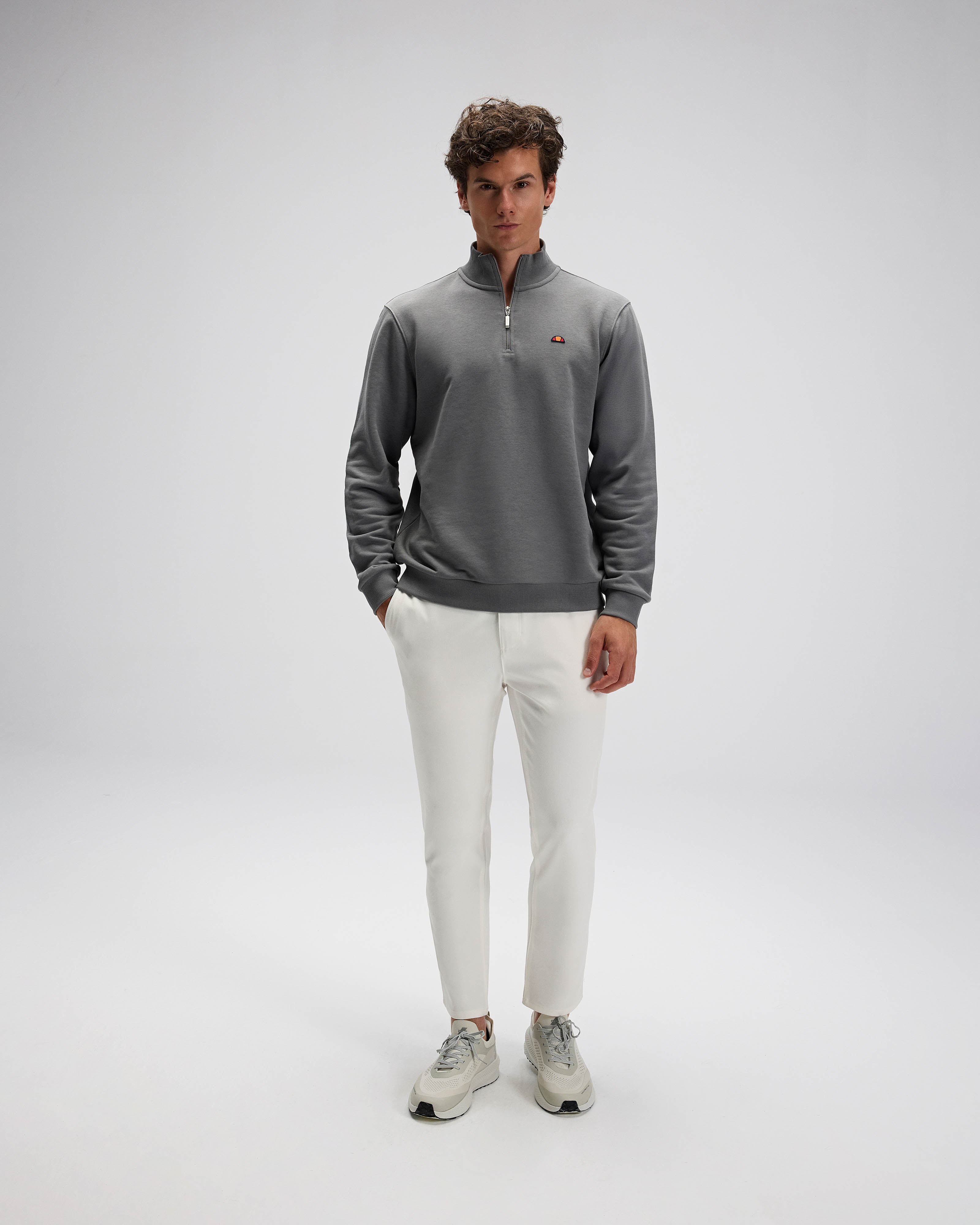 Ellesse Erkek Yarım Fermuarlı Sweat Em580-Ant