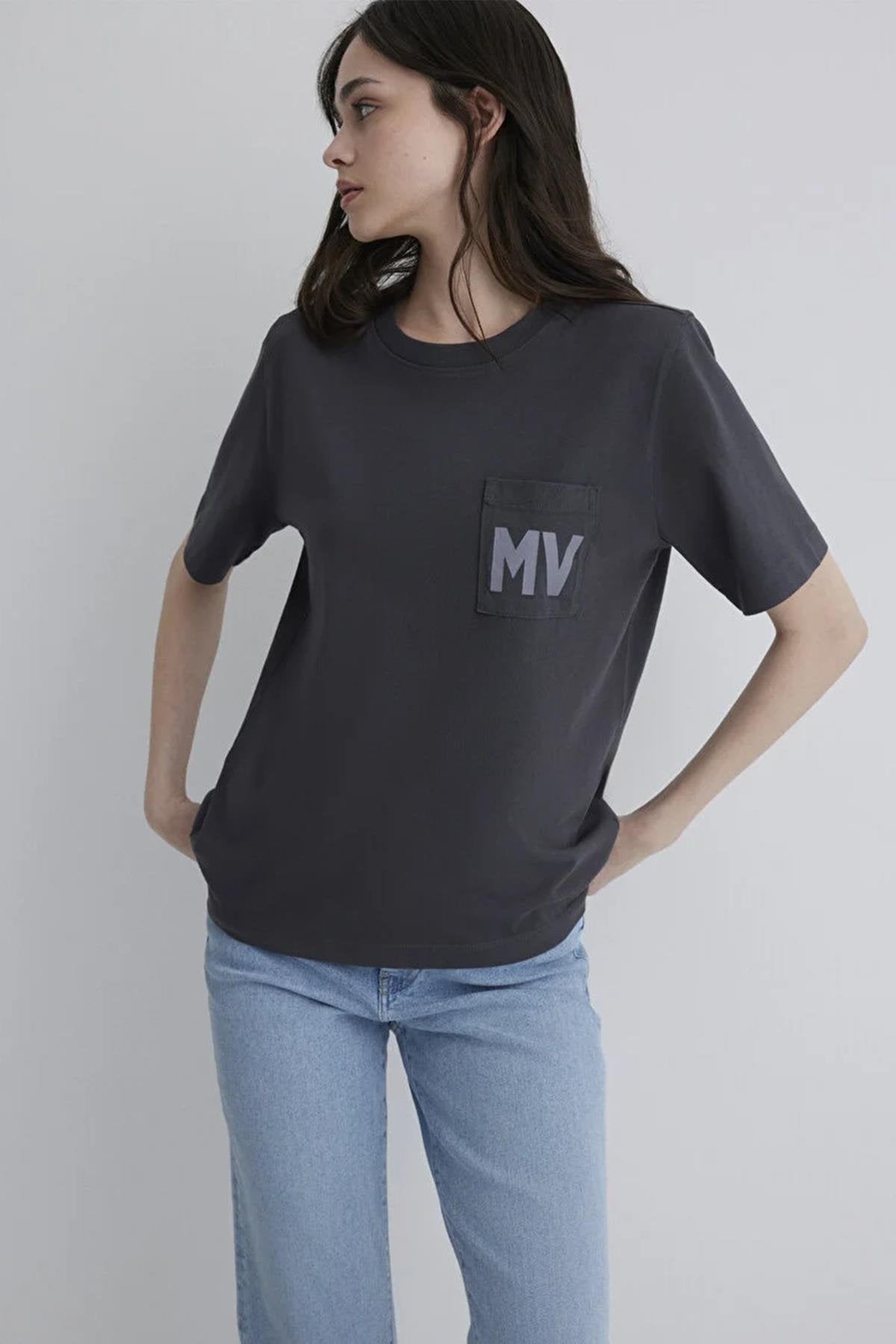 Mavi Mv Baskılı Kadın Tişört M1613152-7