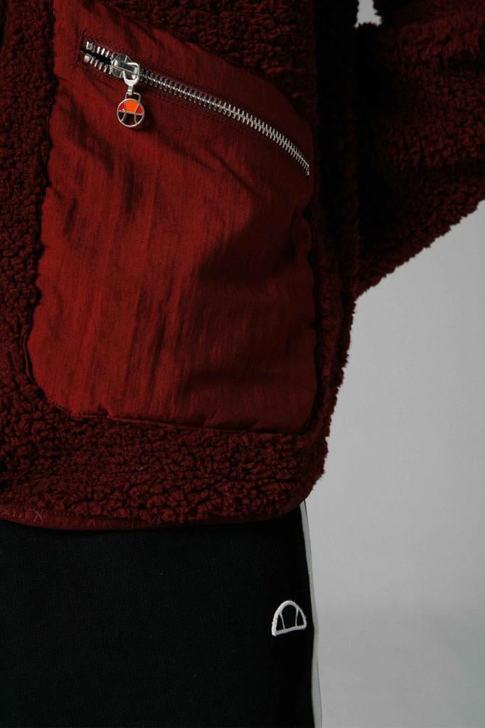 Ellesse Fermuarlı Kapüşonlu Kadın Sweat EF169-BRD