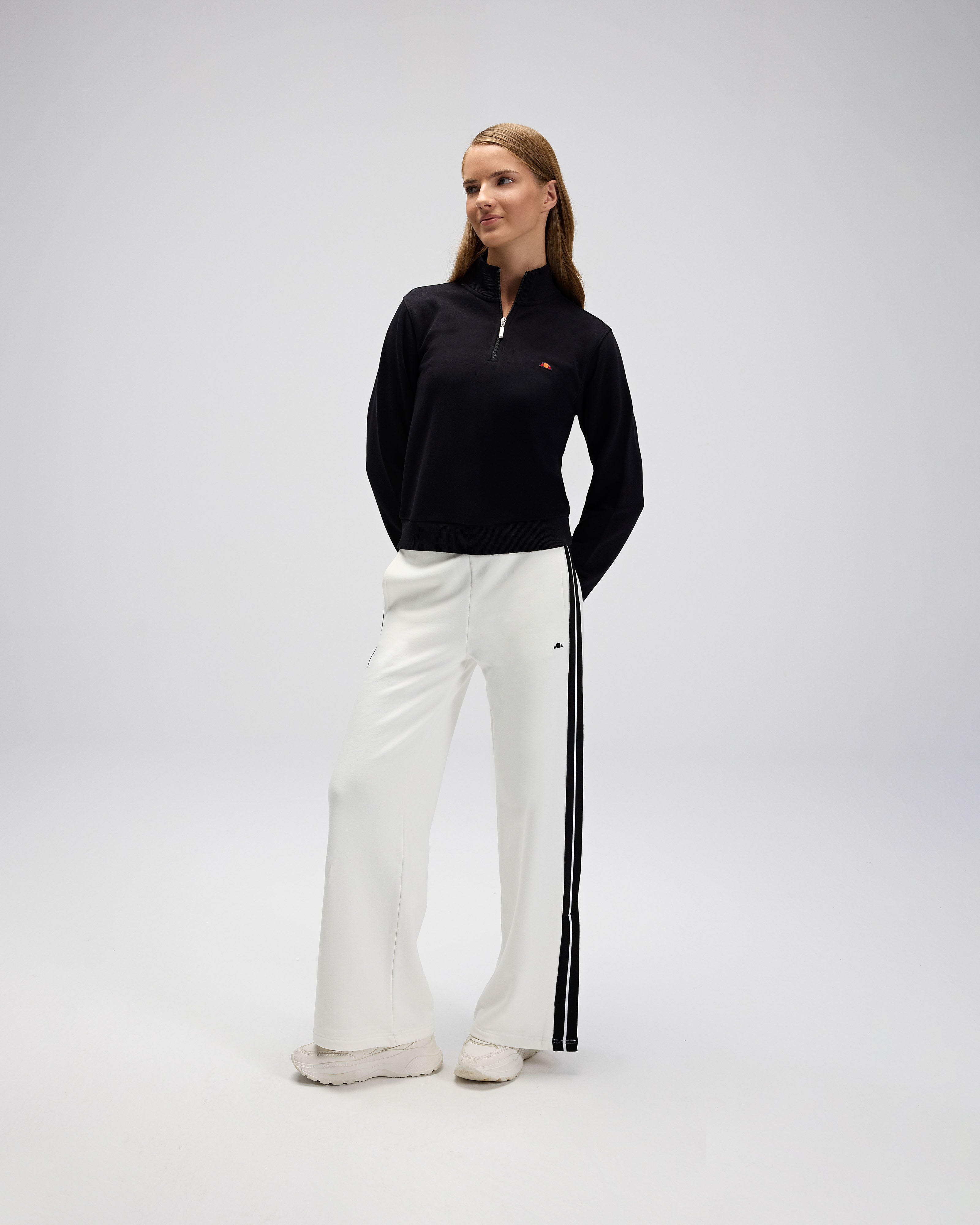 Ellesse Kadın Yarım Fermuarlı Sweat Ef557-Bk