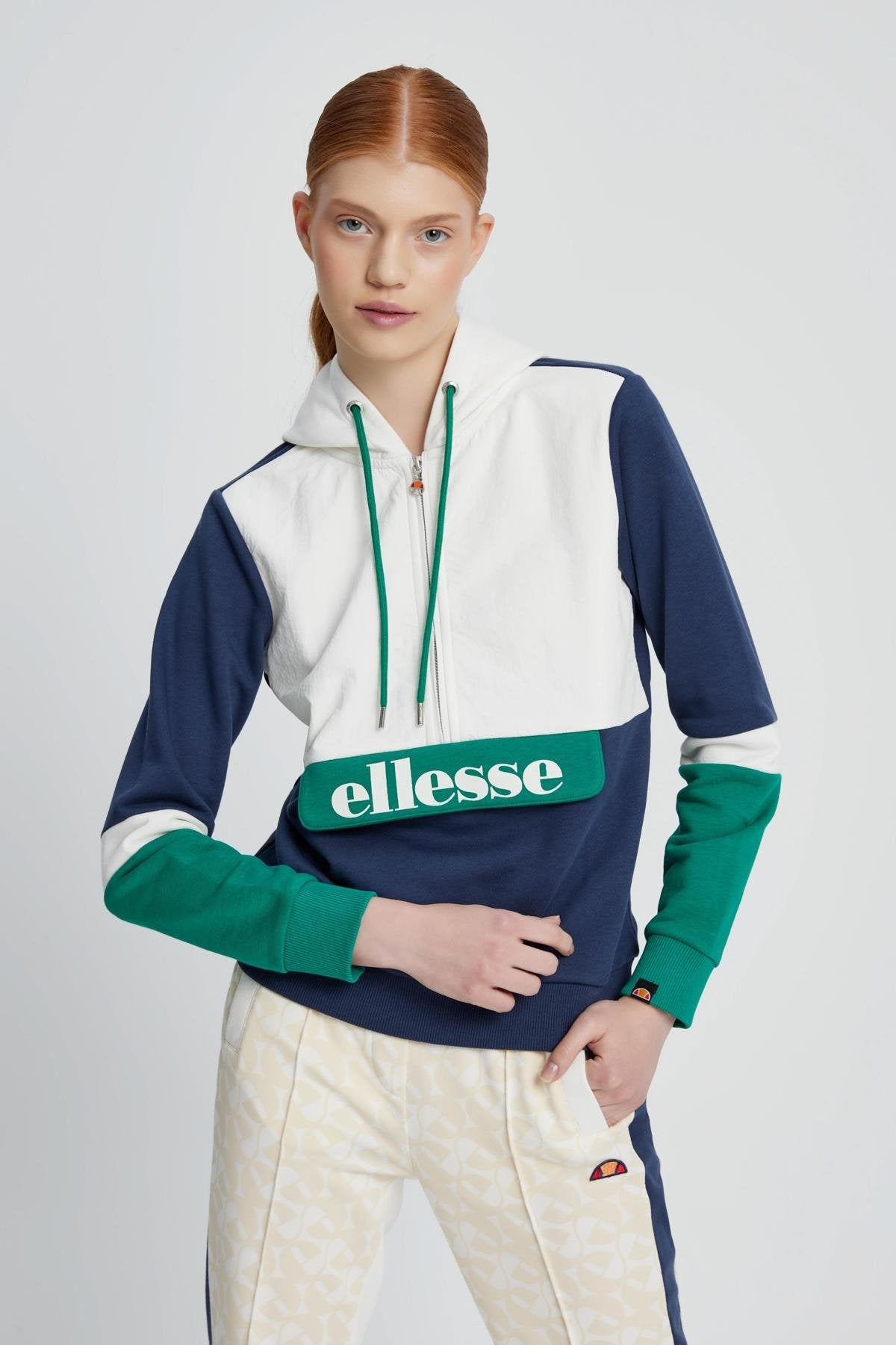 Ellesse Kadın Kapüşonlu Sweatshirt EF048-NV