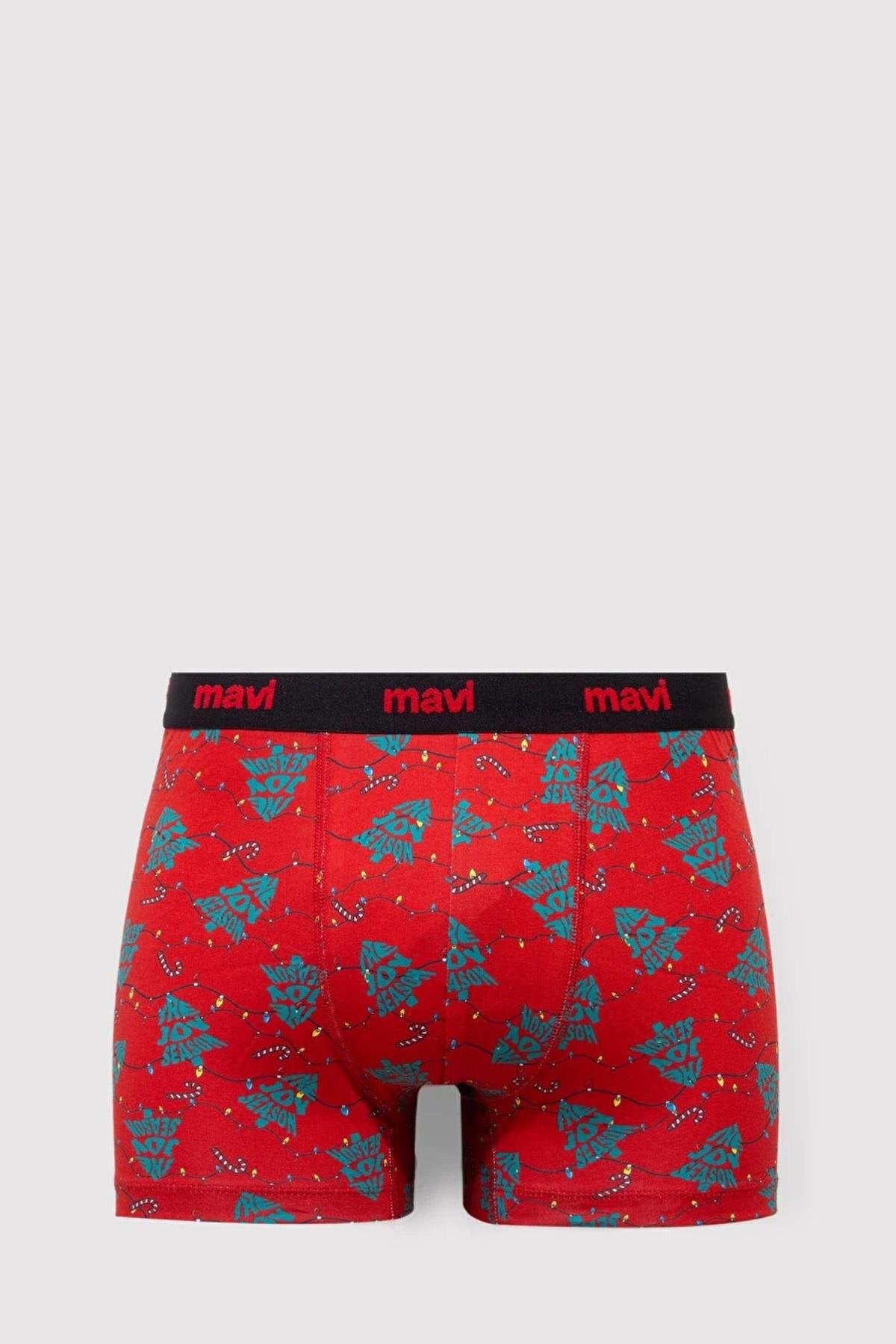 Mavi Kırmızı Erkek Boxer M0912134-3