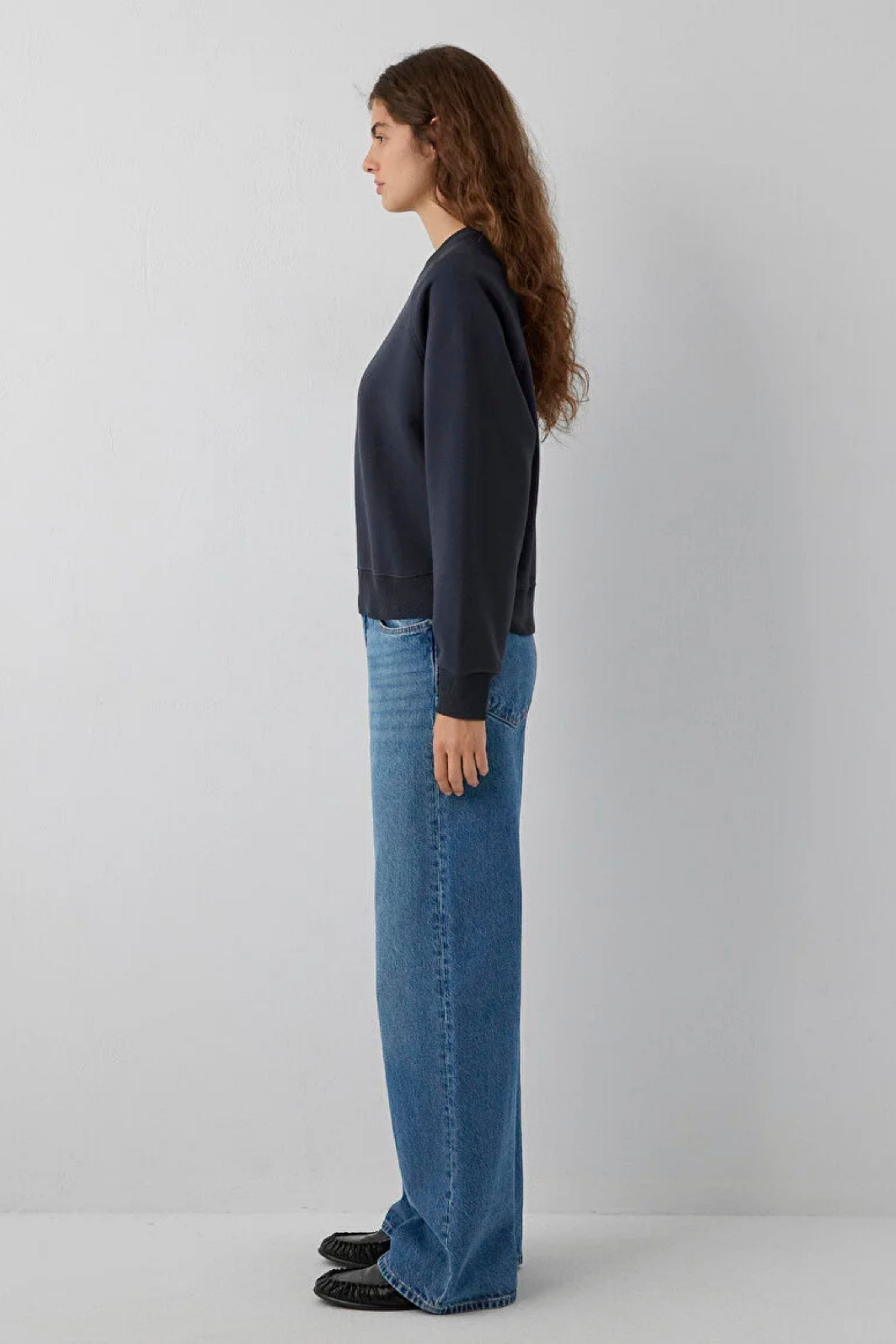 Mavi Yuvarlak Yaka Kadın Sweat M1s10578