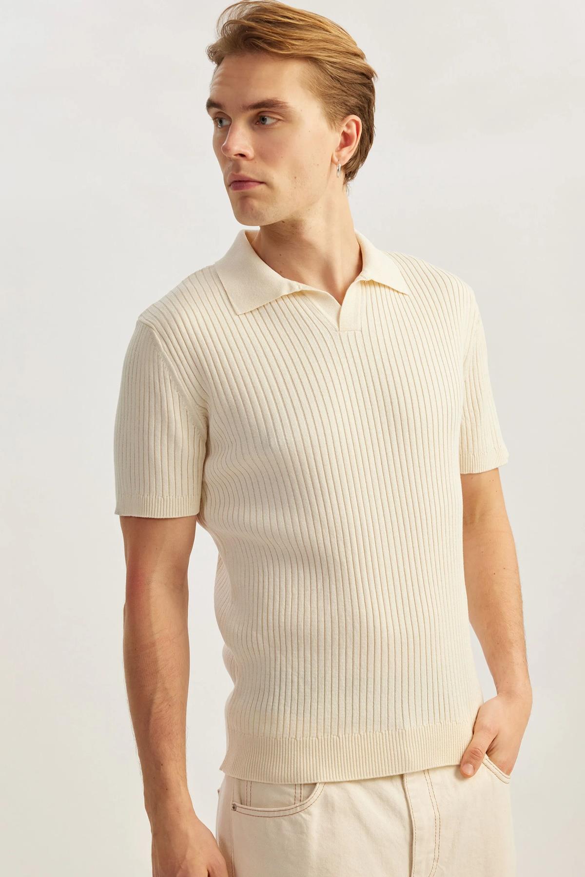 Koton Erkek Polo Yaka Tişört 5Sam70049Ht057