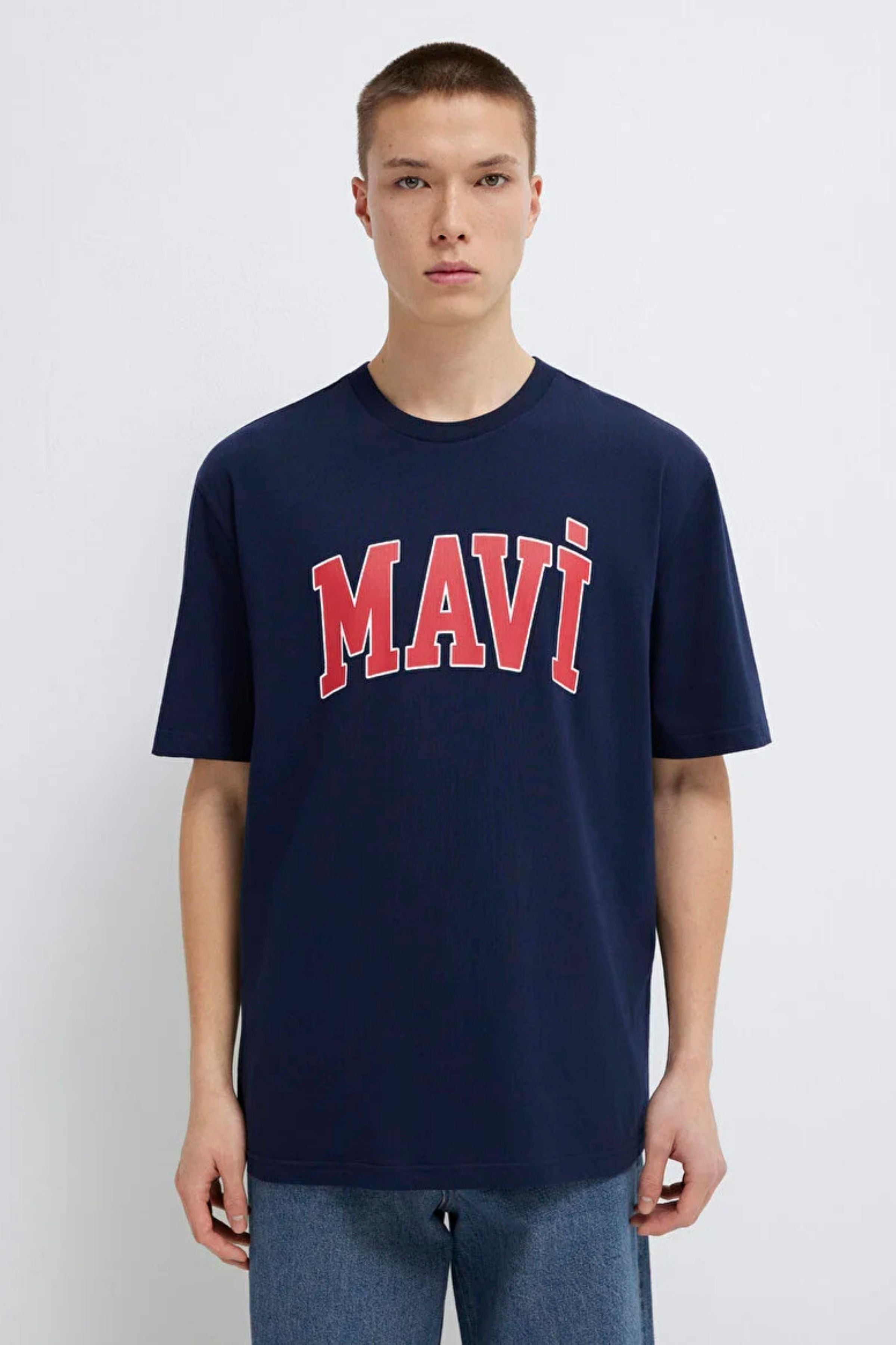 Mavi Logo Koyu Lacivert Erkek Tişört M0611711-84371