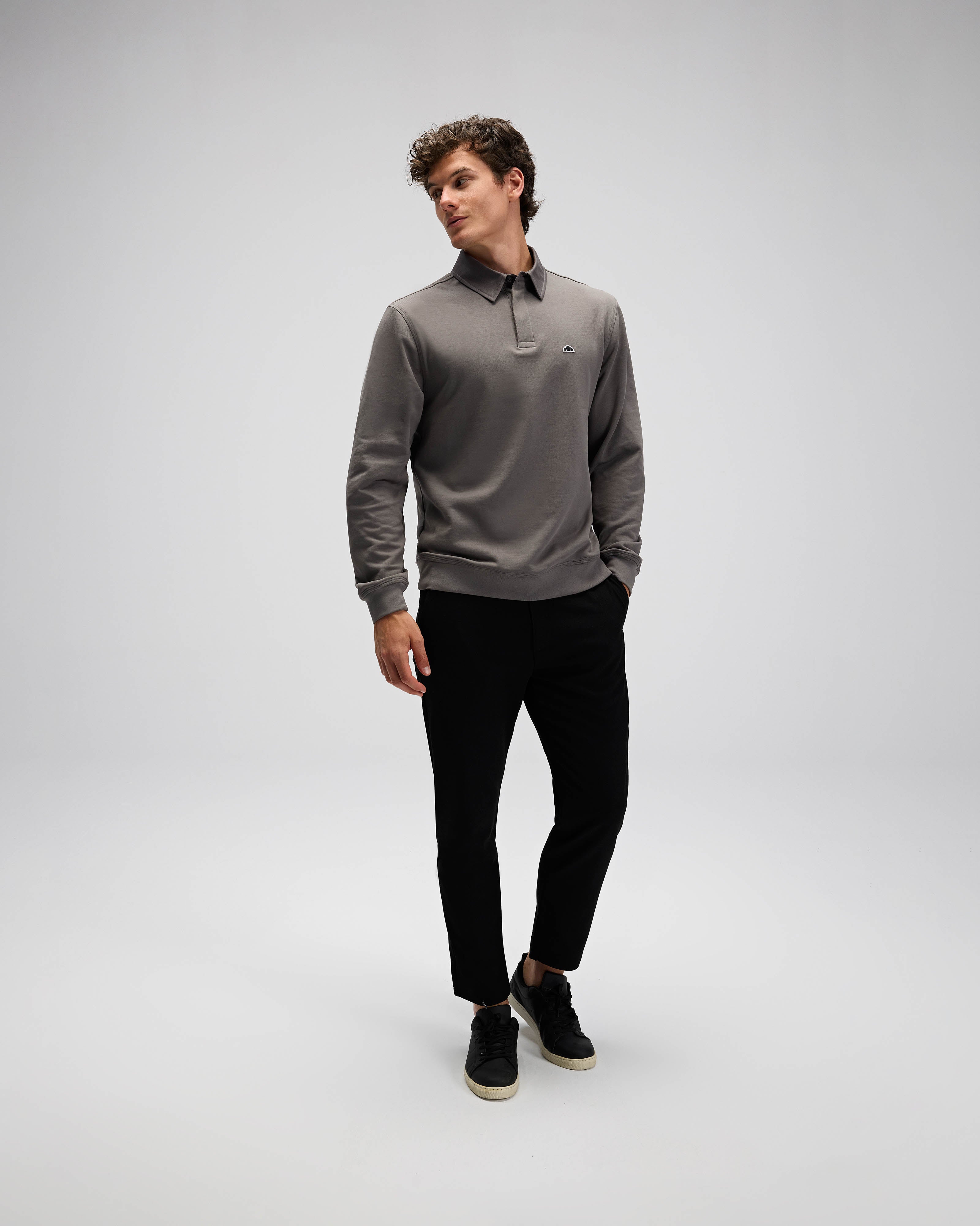 Ellesse Erkek Polo Sweatshirt Em607-Ant