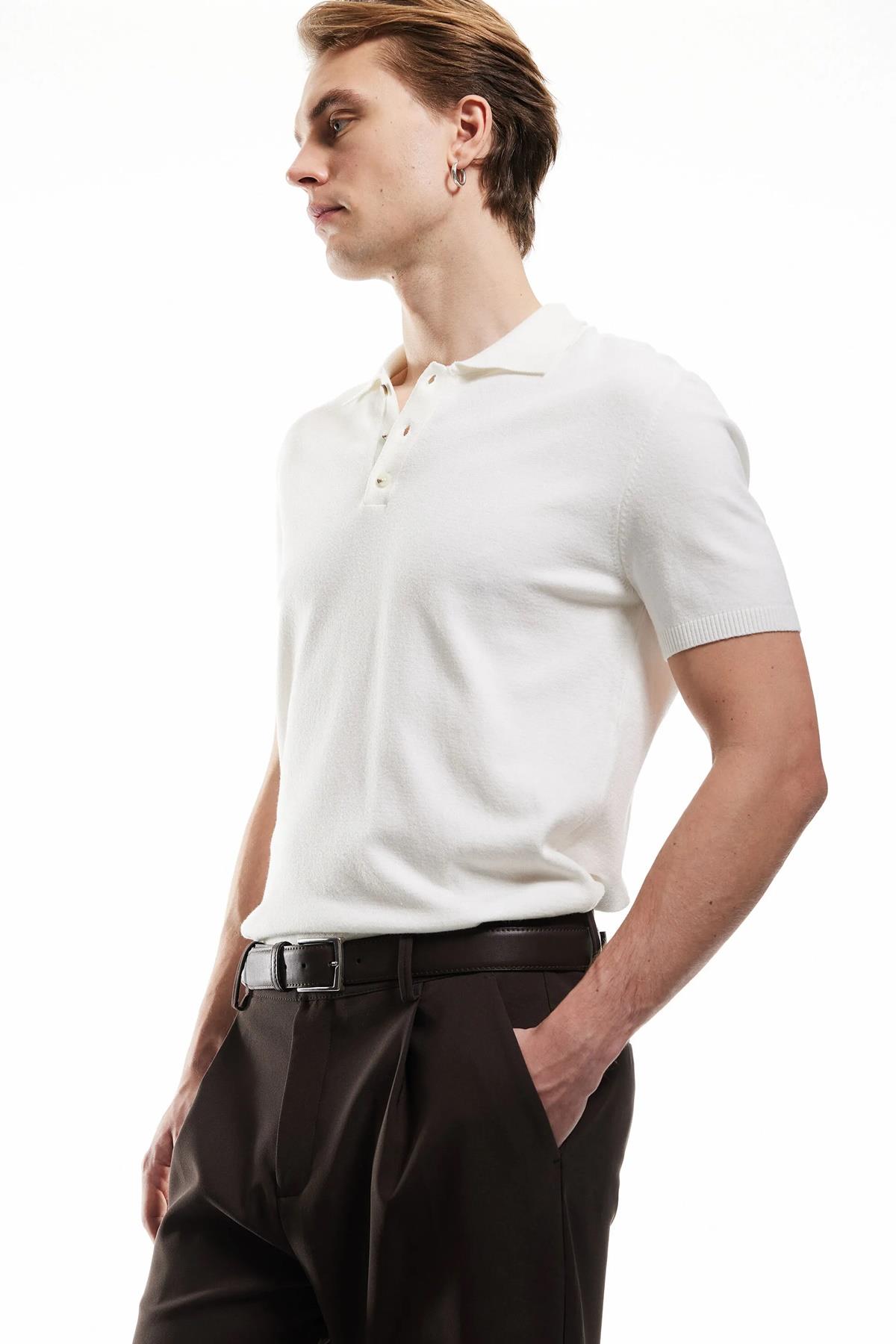 Koton Erkek Polo Yaka Tişört 5Sam70046Ht010
