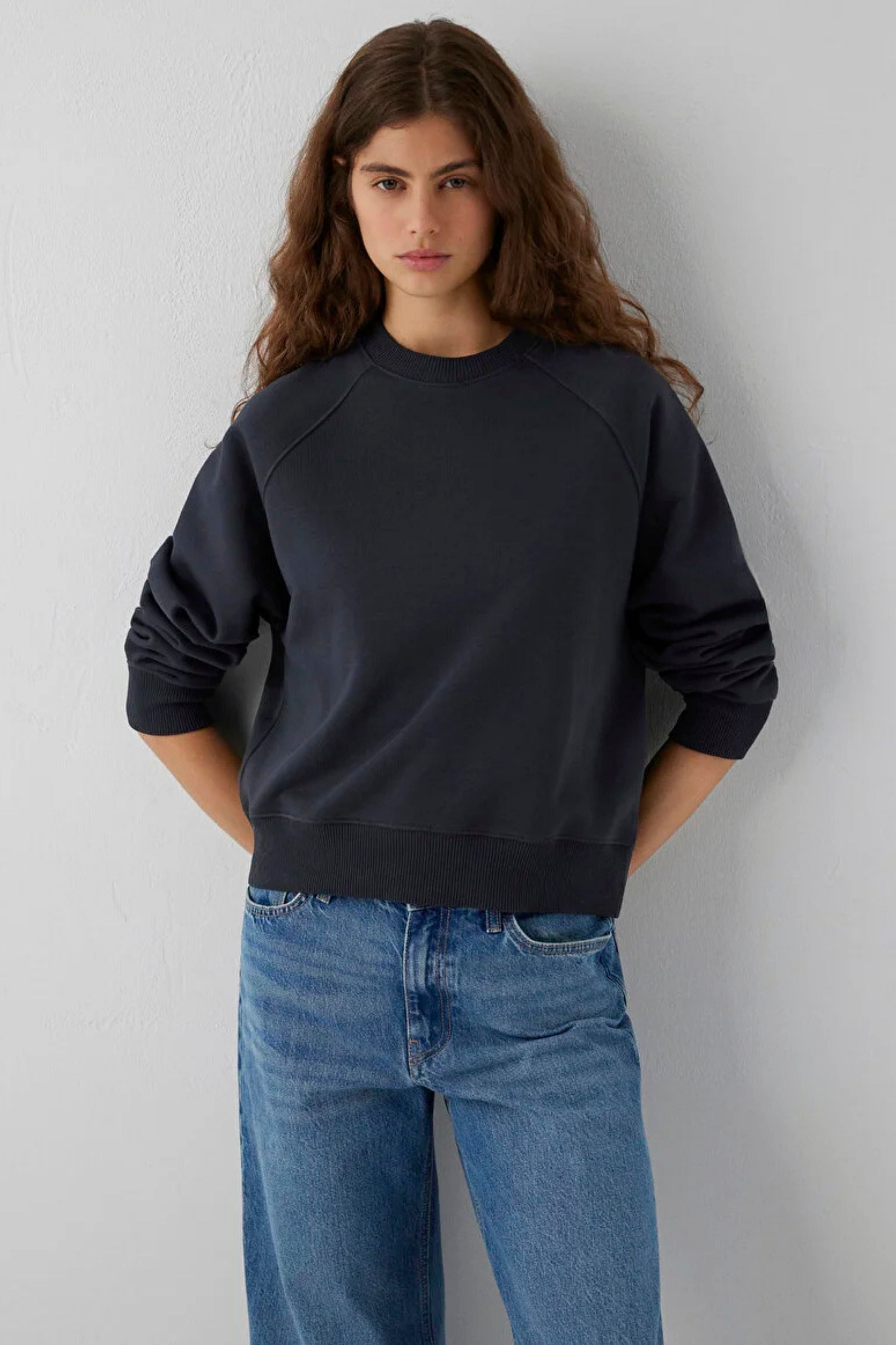 Mavi Yuvarlak Yaka Kadın Sweat M1s10578