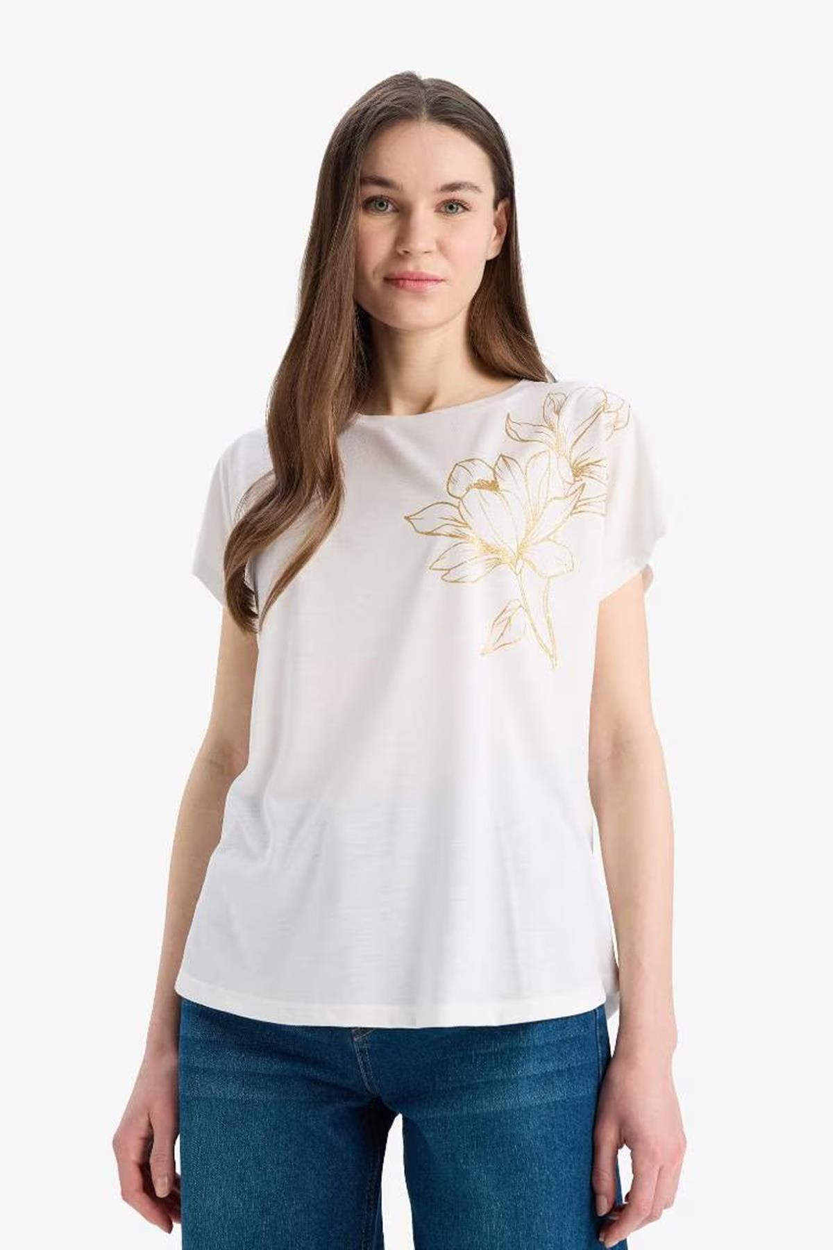 Defacto Kadın Tişört E9892Axdfa