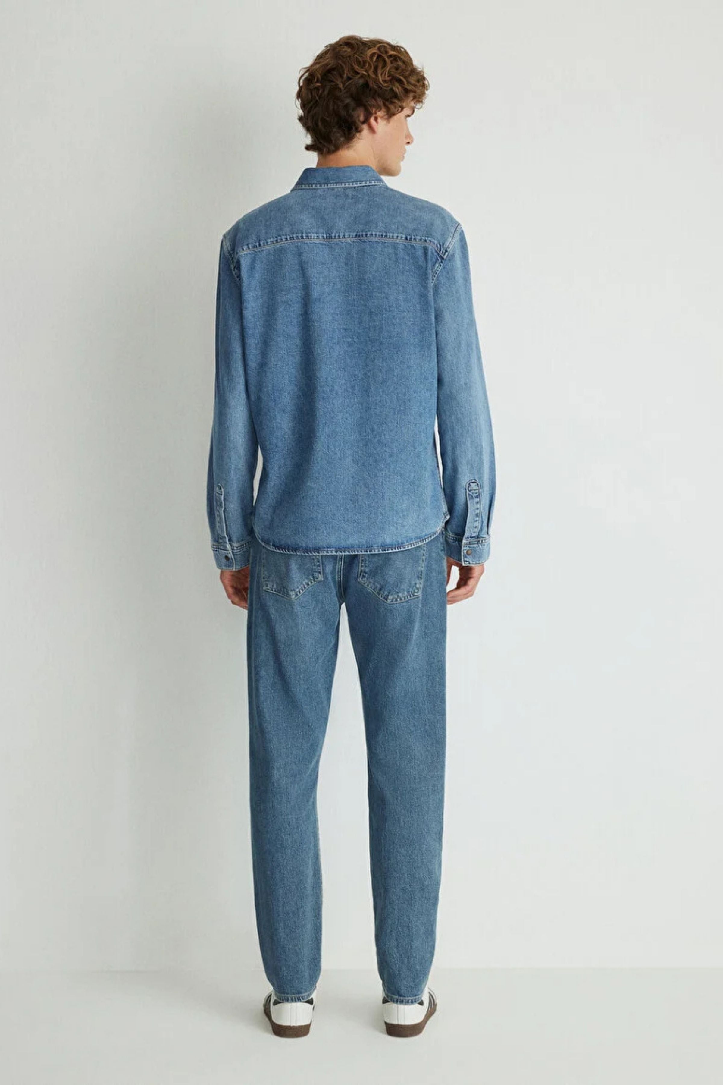 Mavi Ted Mid Blue Erkek Jean Gömlek M0210909-87933