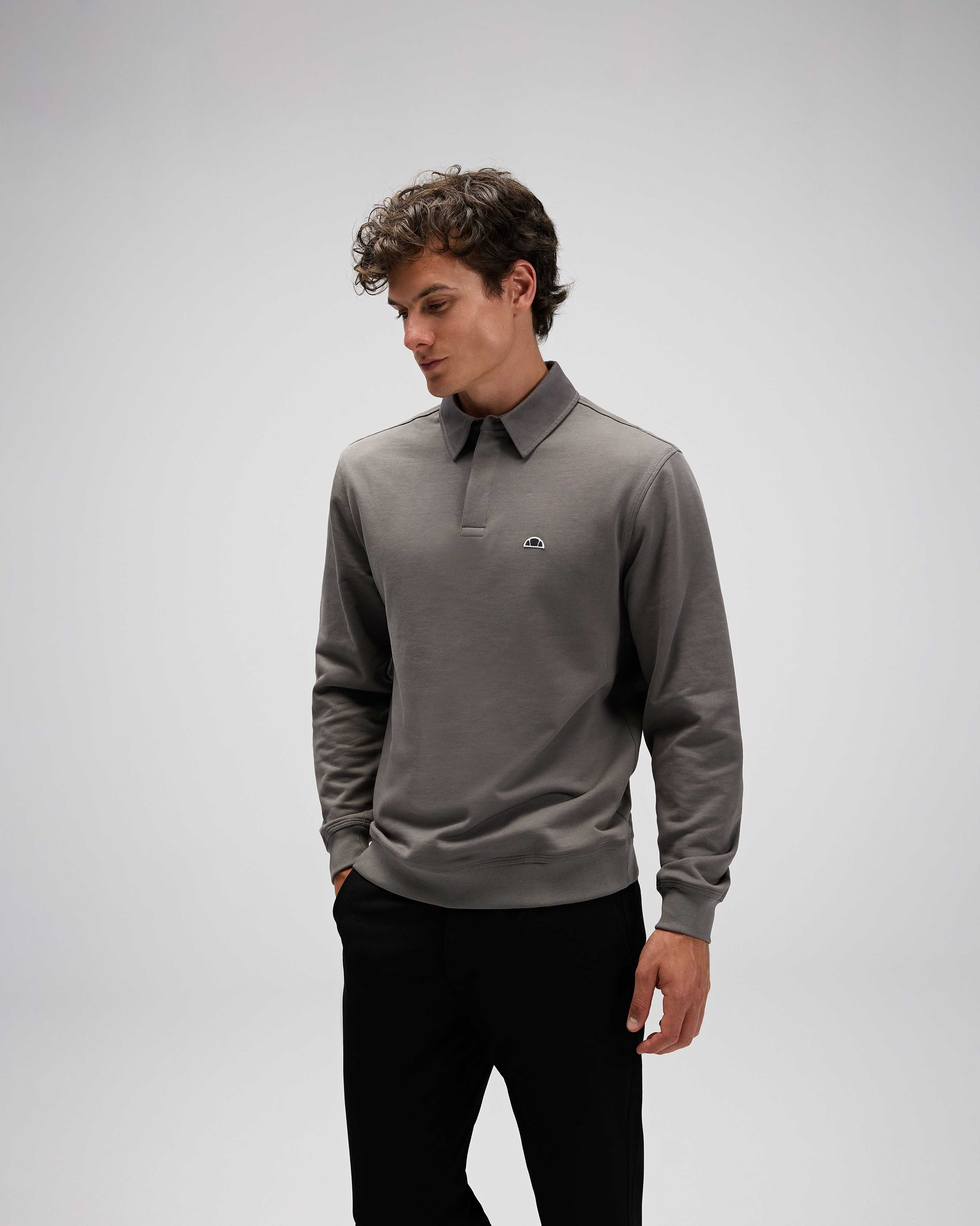 Ellesse Erkek Polo Sweatshirt Em607-Ant