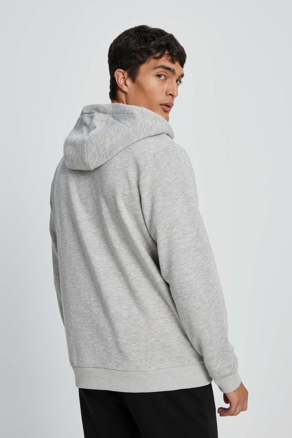 Ellesse Erkek Fermuarlı Sweat EM049-GR
