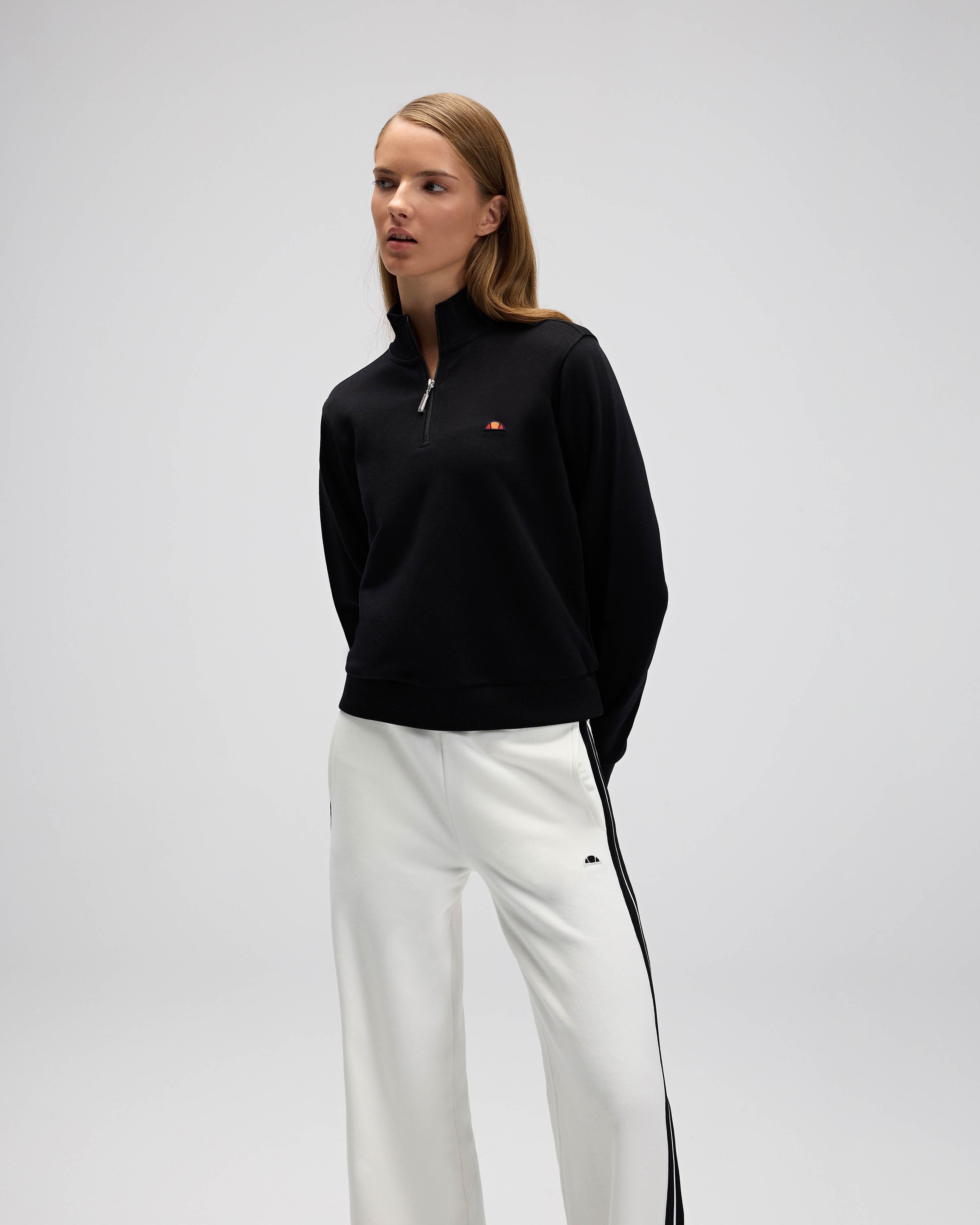 Ellesse Kadın Yarım Fermuarlı Sweat Ef557-Bk