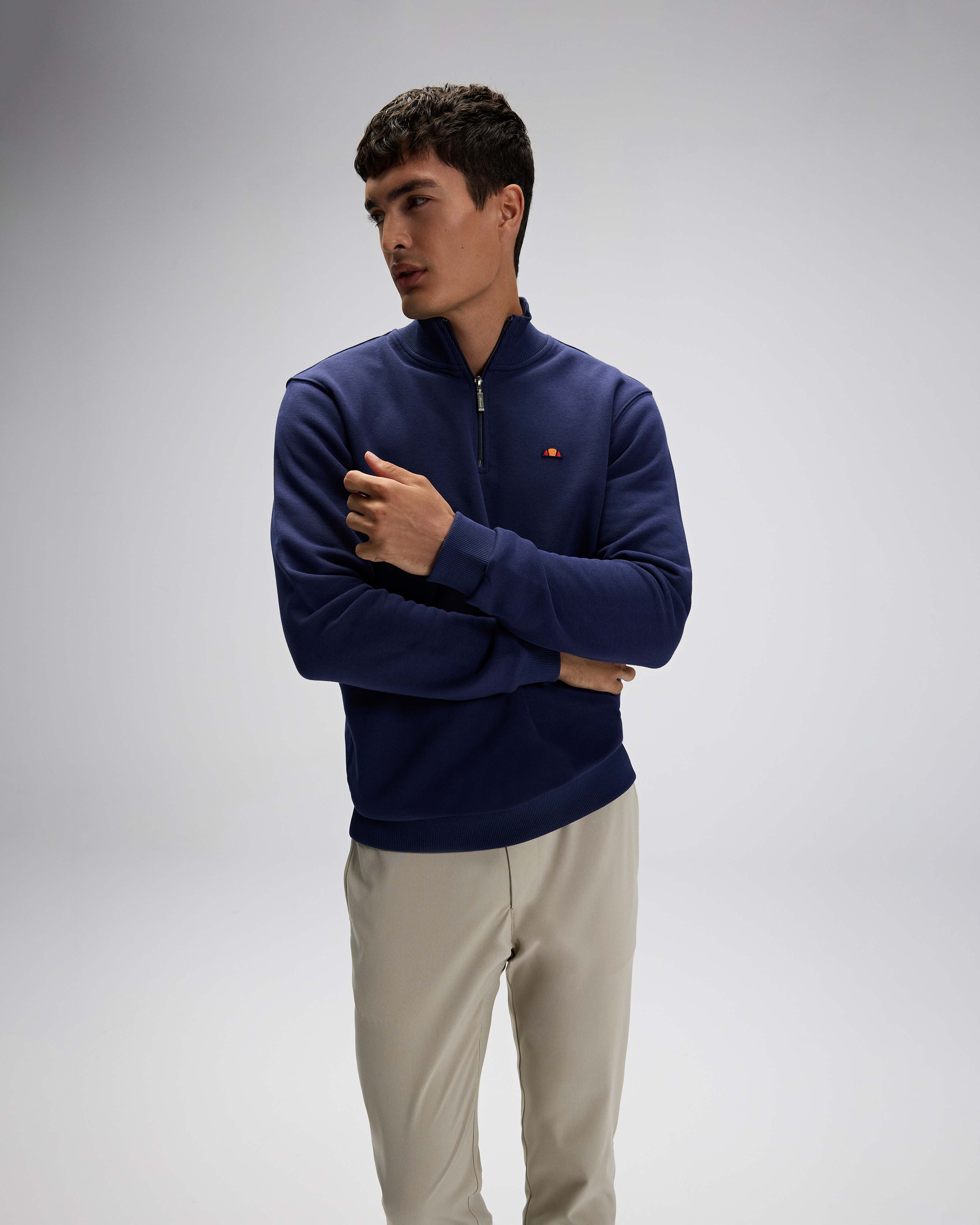 Ellesse Erkek Yarım Fermuarlı Sweat Em580-Nv