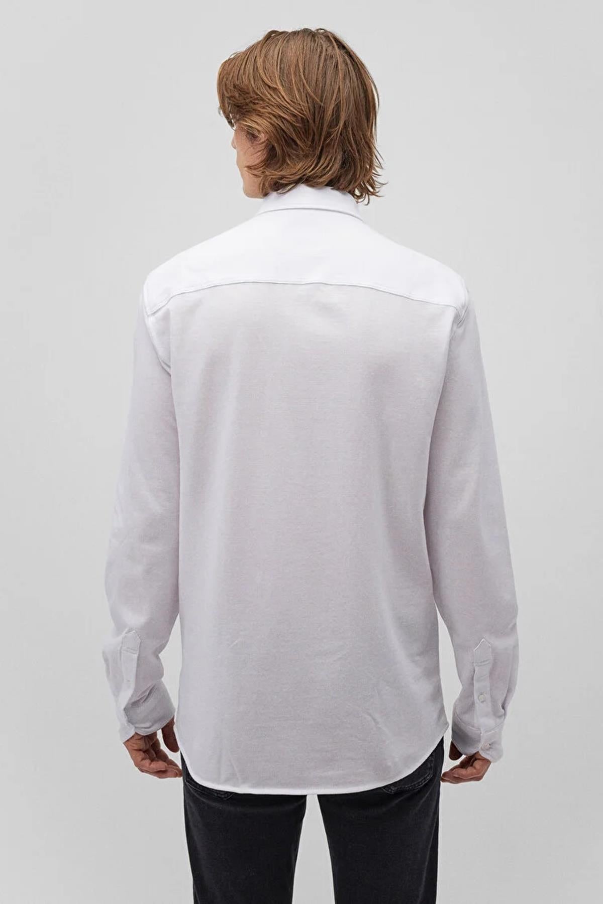 Mavi Uzun Kol Erkek Gömlek M0211092-6