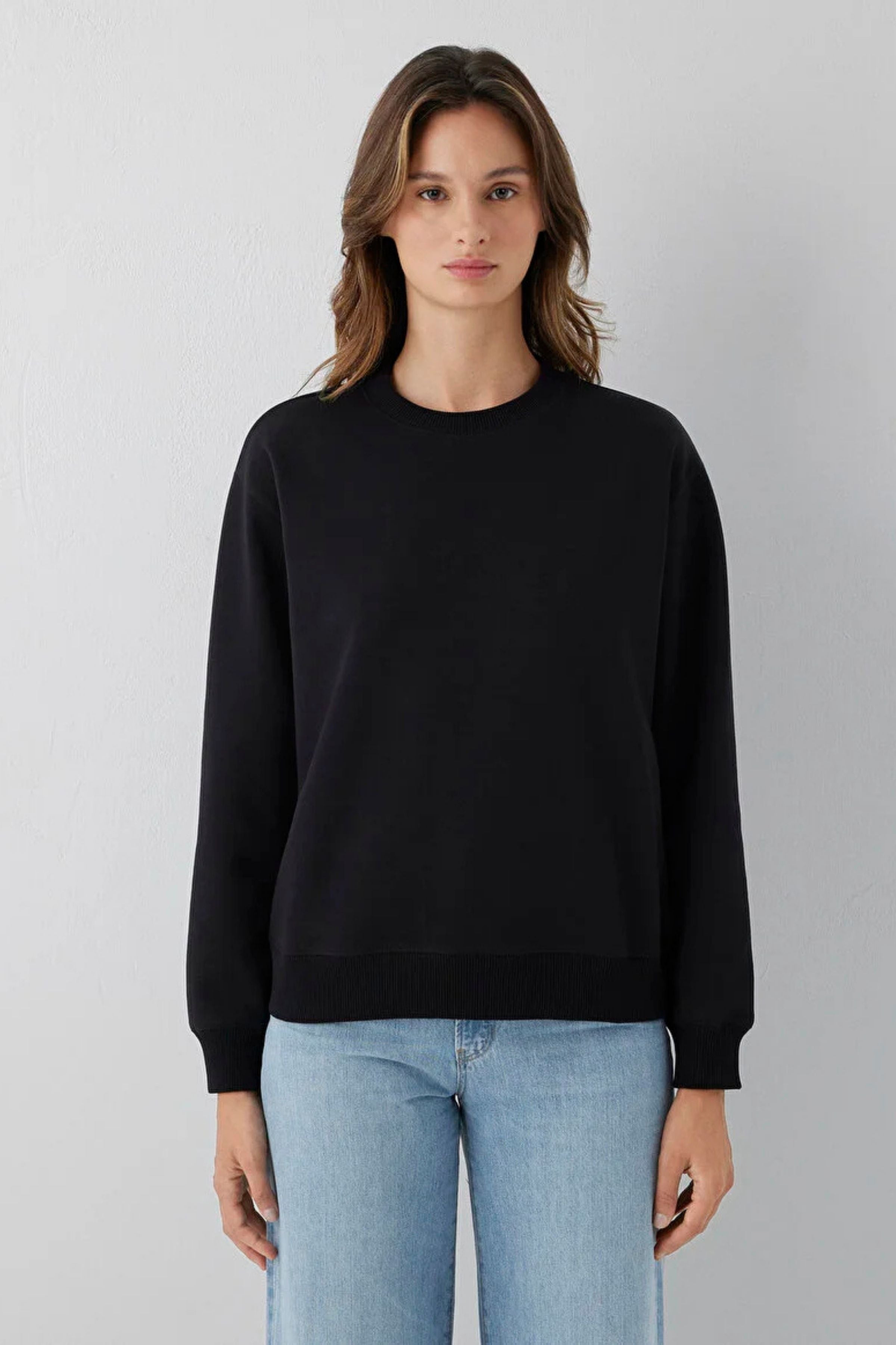 Mavi Yuvarlak Yaka Kadın Sweat M1s10571