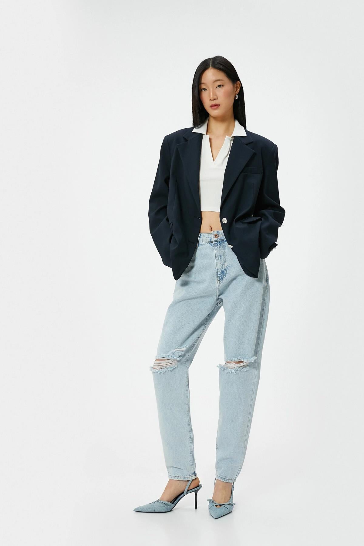 Koton Kadın Jean Pantolon 32029