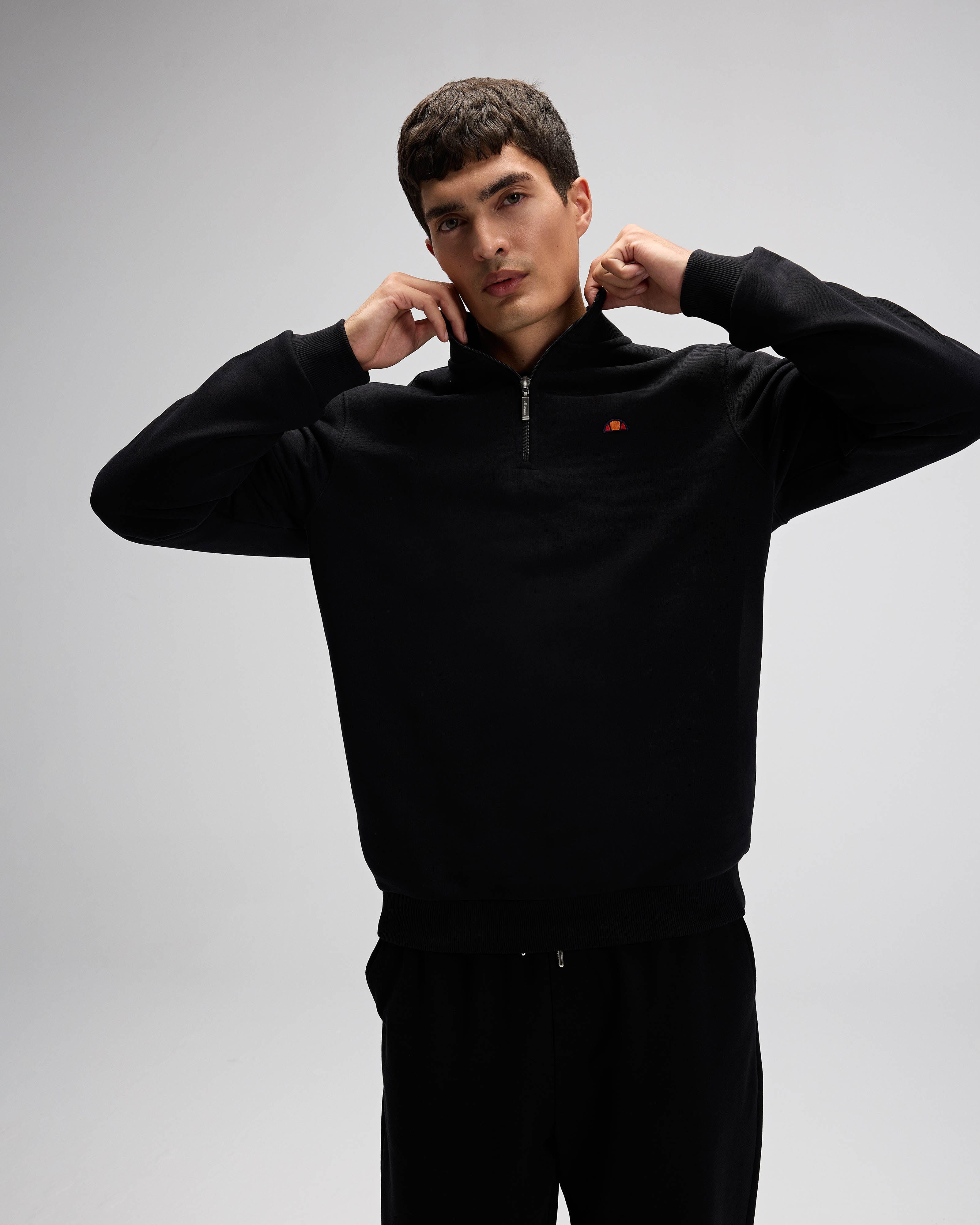 Ellesse Erkek Yarım Fermuarlı Sweat Em580-Bk