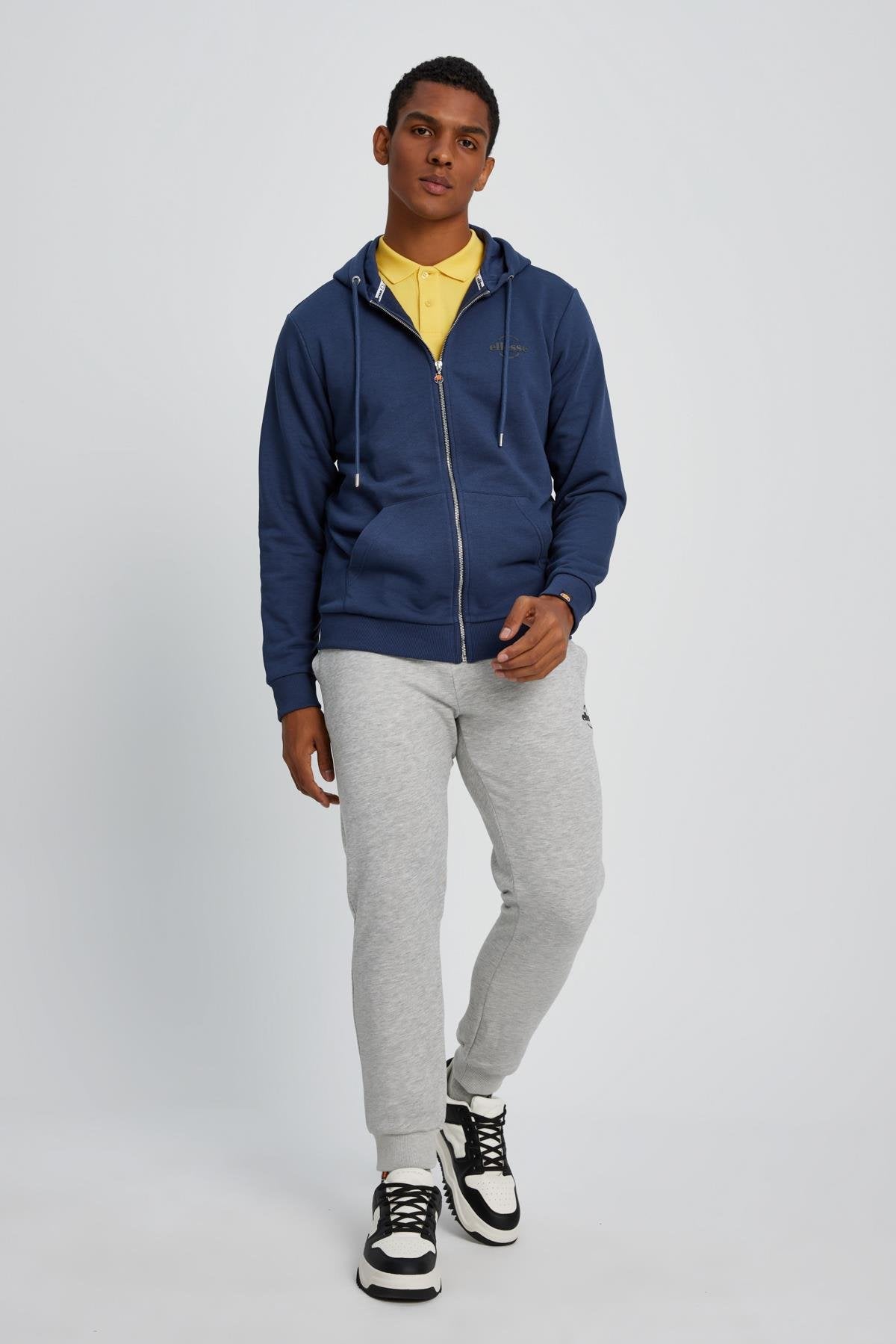 Ellesse Erkek Fermuarlı Sweat EM049-NV